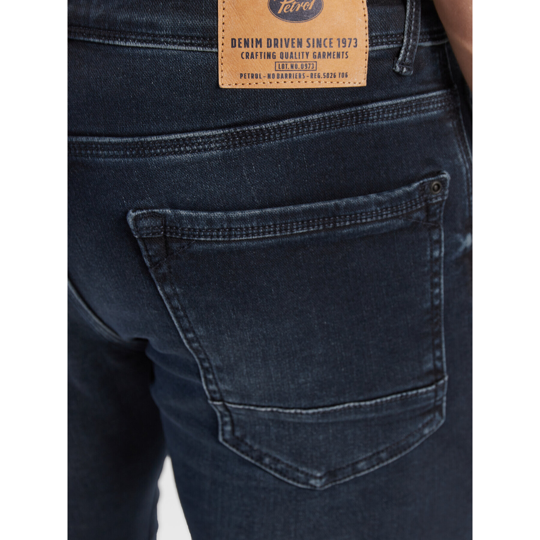 Petrol Industries Jeans hlače Jackson 0016 Mornarsko modra Slim Fit - Pepit.si