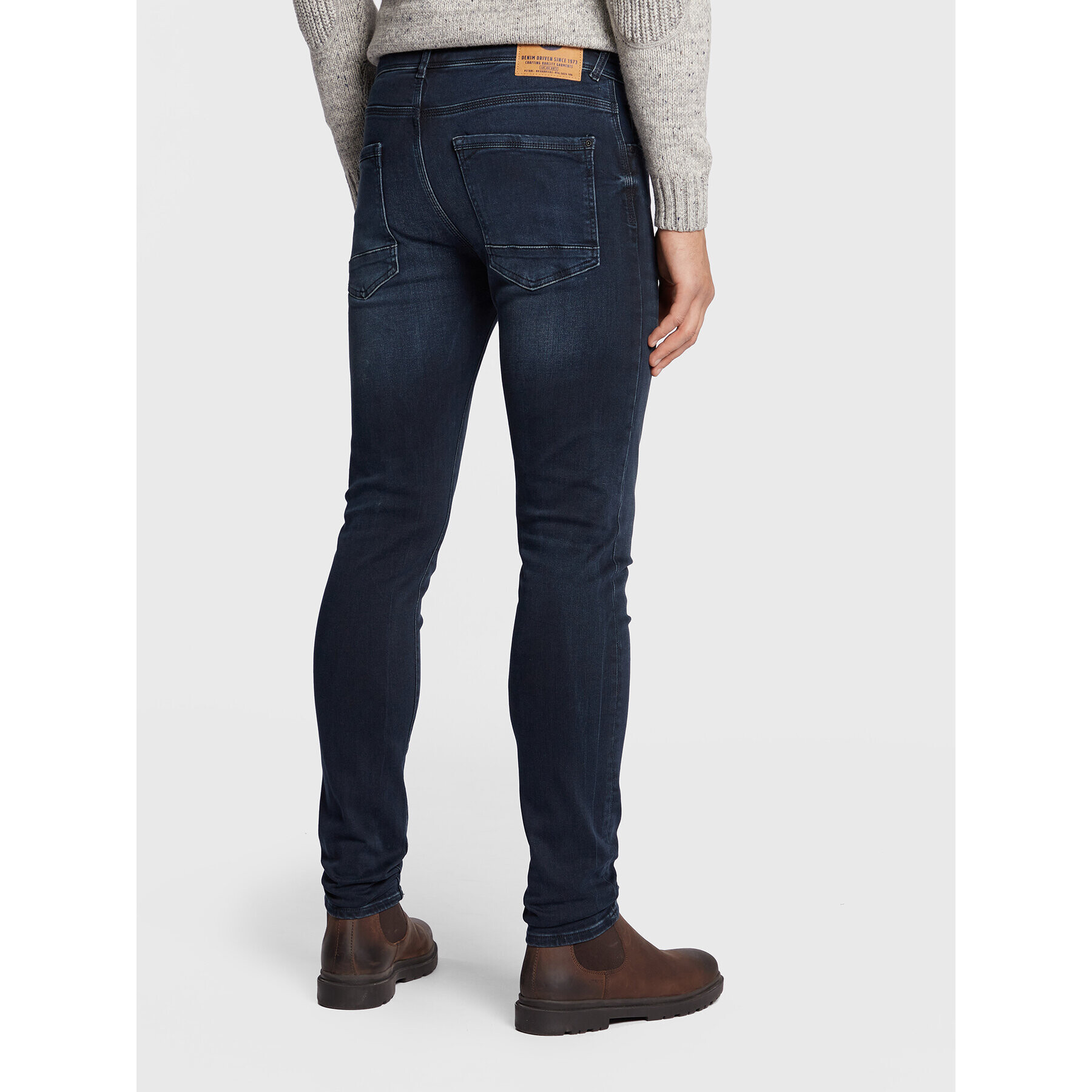 Petrol Industries Jeans hlače Jackson 0017 Mornarsko modra Slim Fit - Pepit.si