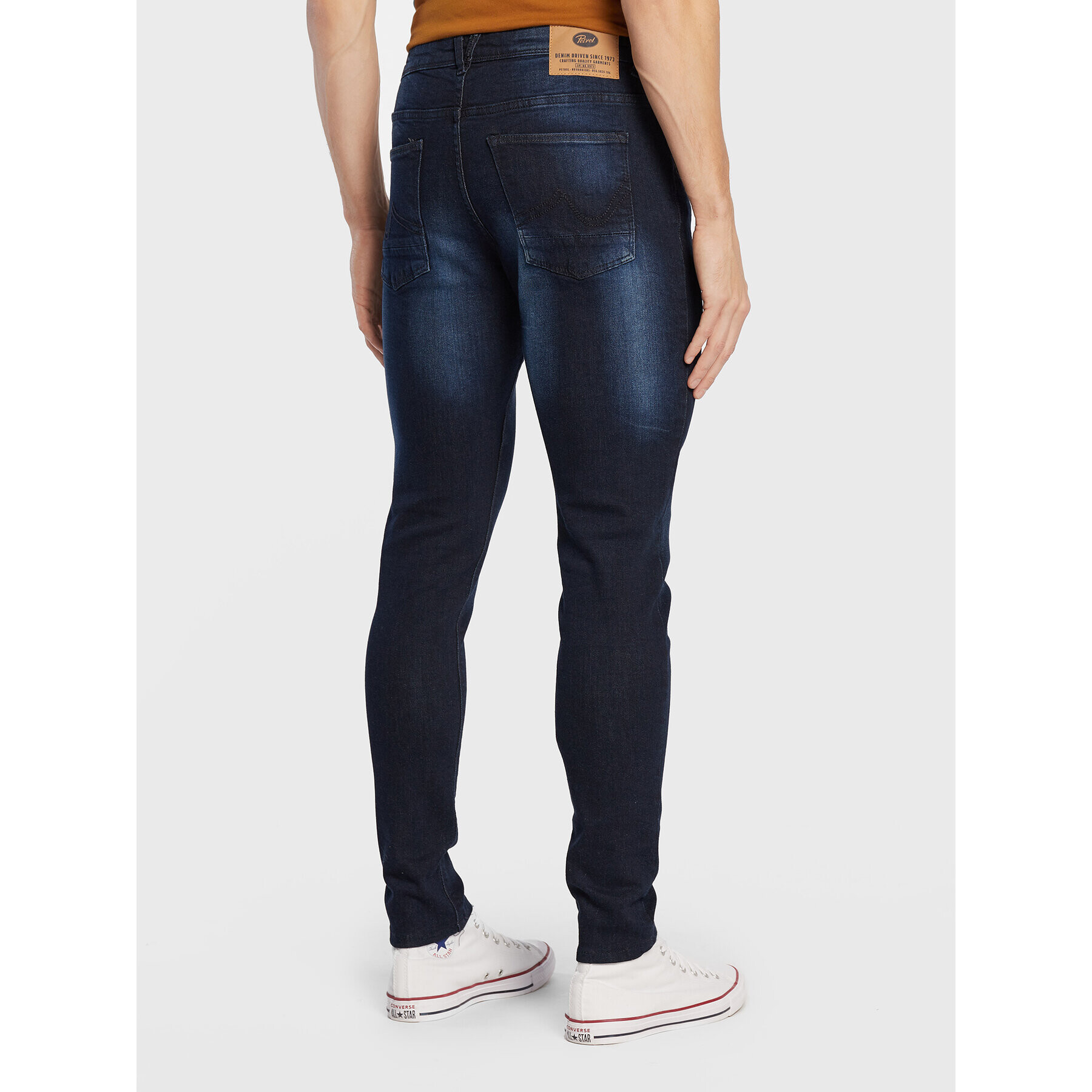 Petrol Industries Jeans hlače Nash 0011 Mornarsko modra Slim Fit - Pepit.si