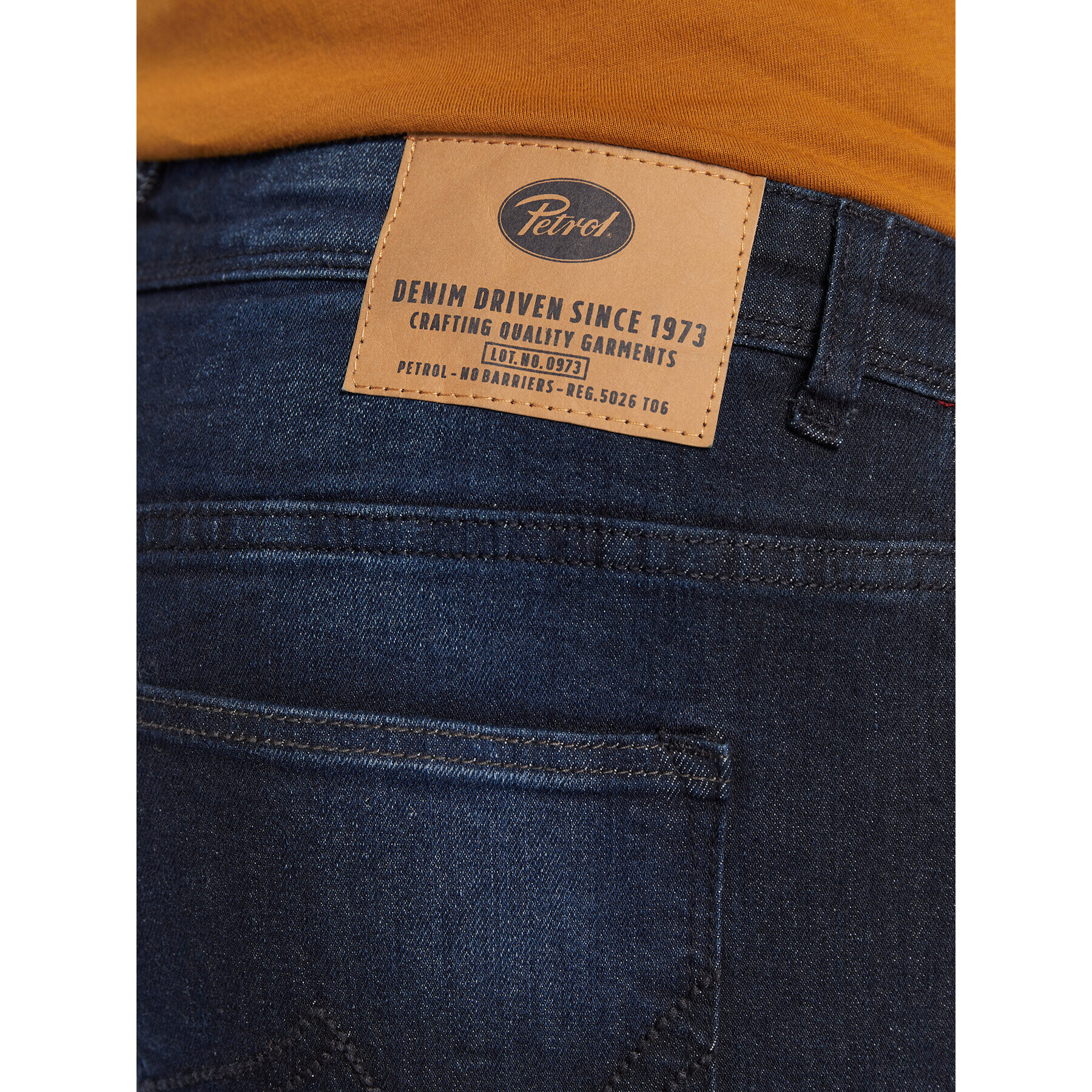 Petrol Industries Jeans hlače Nash 0011 Mornarsko modra Slim Fit - Pepit.si