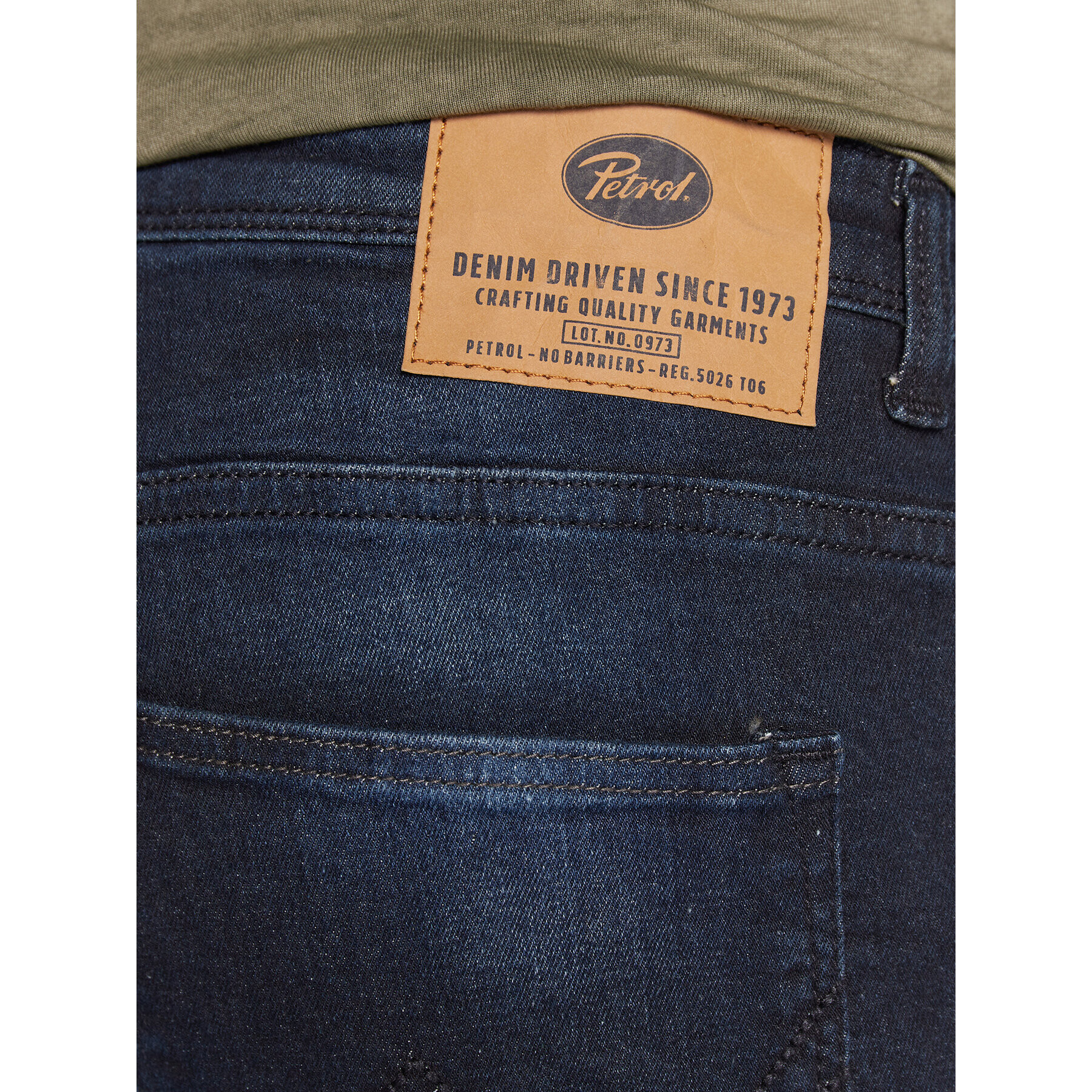 Petrol Industries Jeans hlače Nash 0012 Mornarsko modra Narrow Fit - Pepit.si