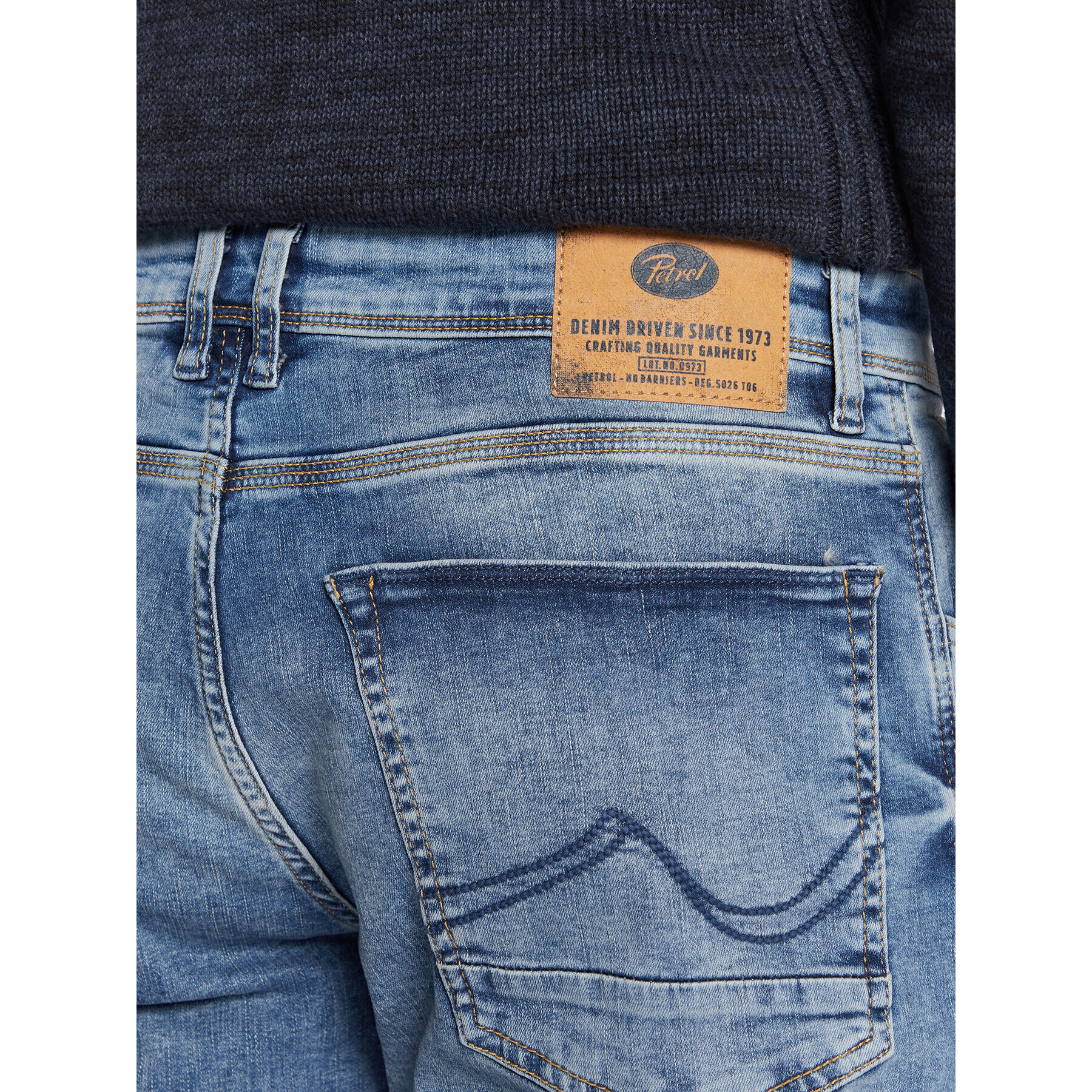 Petrol Industries Jeans hlače Russel 0002 Modra Tapered Fit - Pepit.si