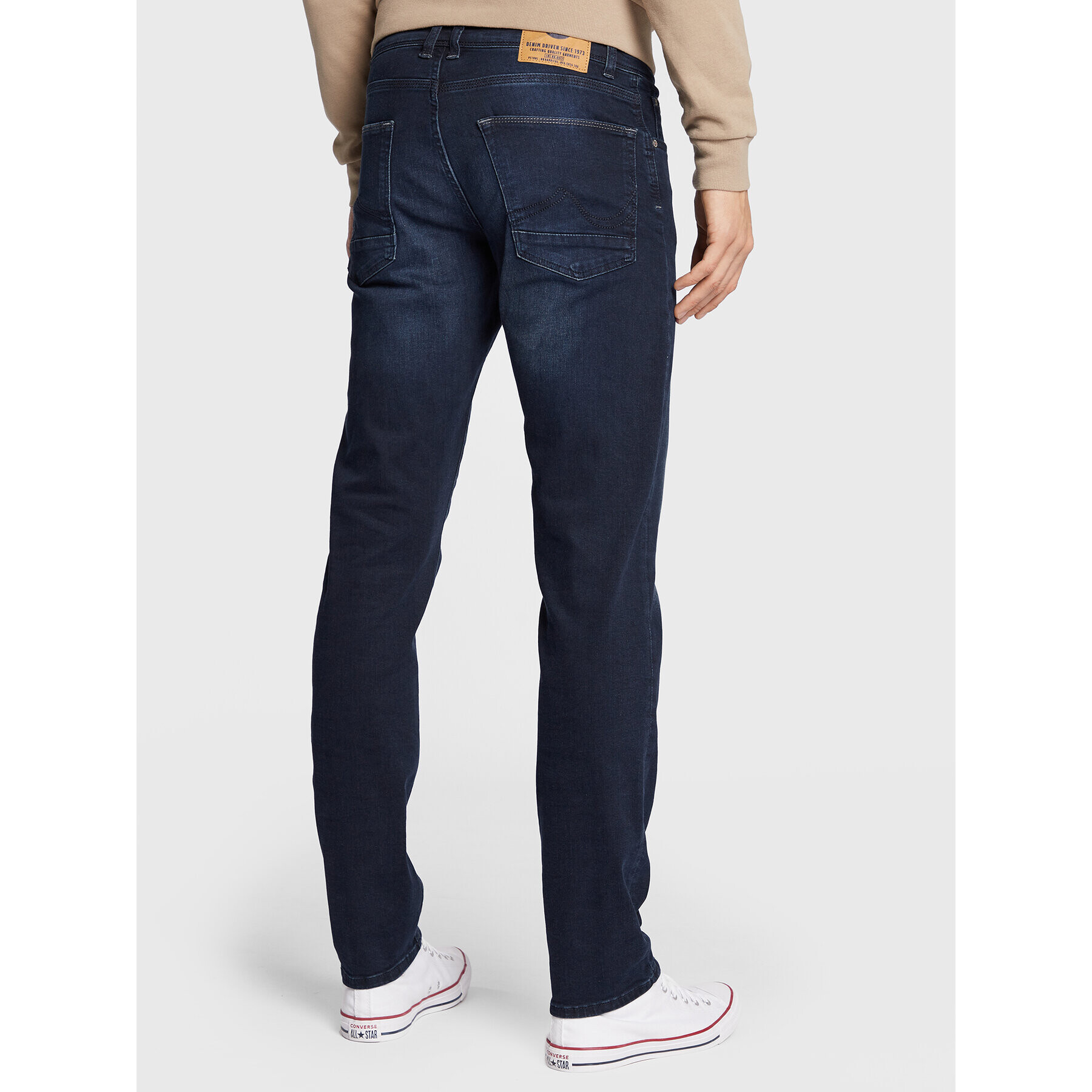 Petrol Industries Jeans hlače Russel 0007 Mornarsko modra Tapered Fit - Pepit.si