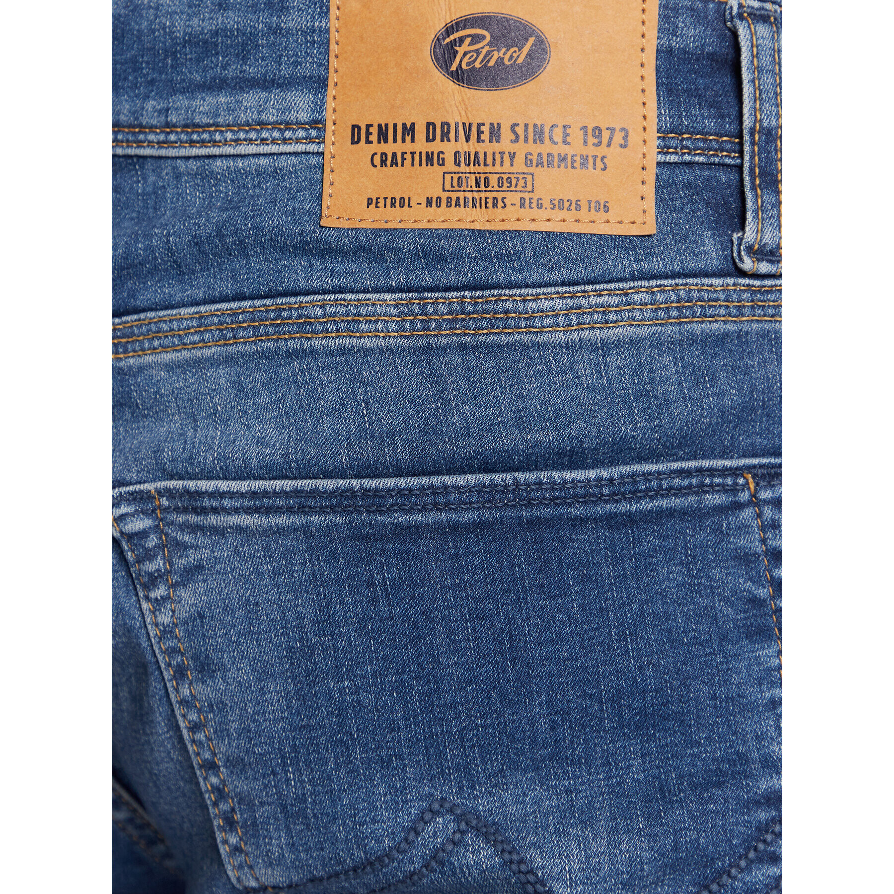 Petrol Industries Jeans hlače Russell 0012 Modra Tapered Fit - Pepit.si