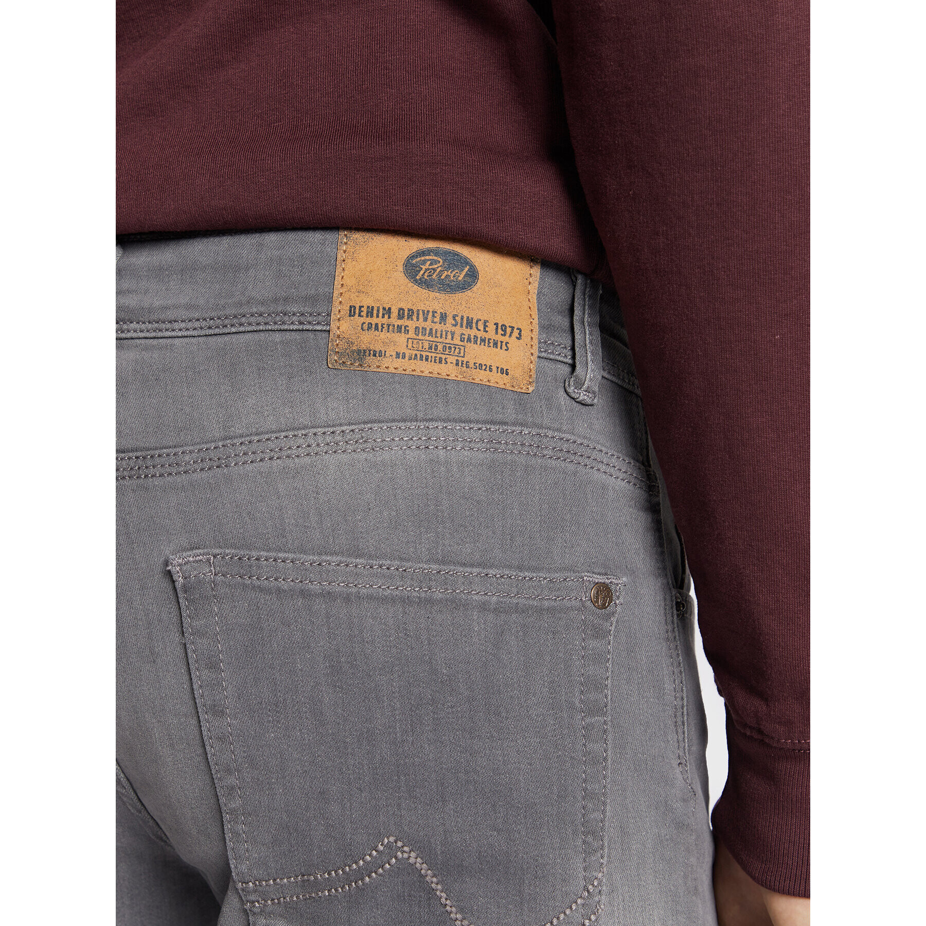 Petrol Industries Jeans hlače Seaham Classic 0013 Siva Slim Fit - Pepit.si