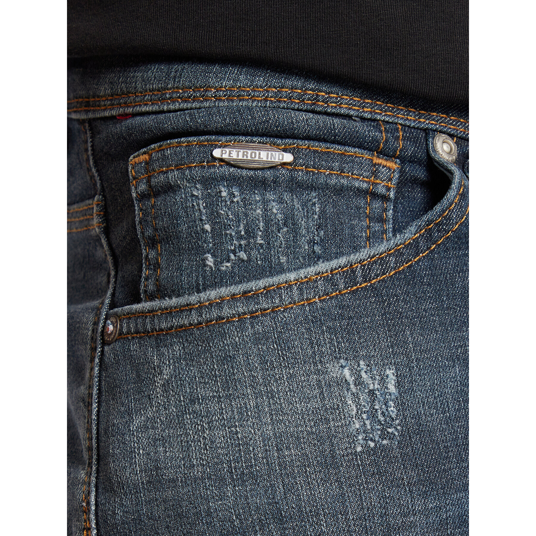 Petrol Industries Jeans hlače Seaham M-3020-DNM003 Mornarsko modra Slim Fit - Pepit.si