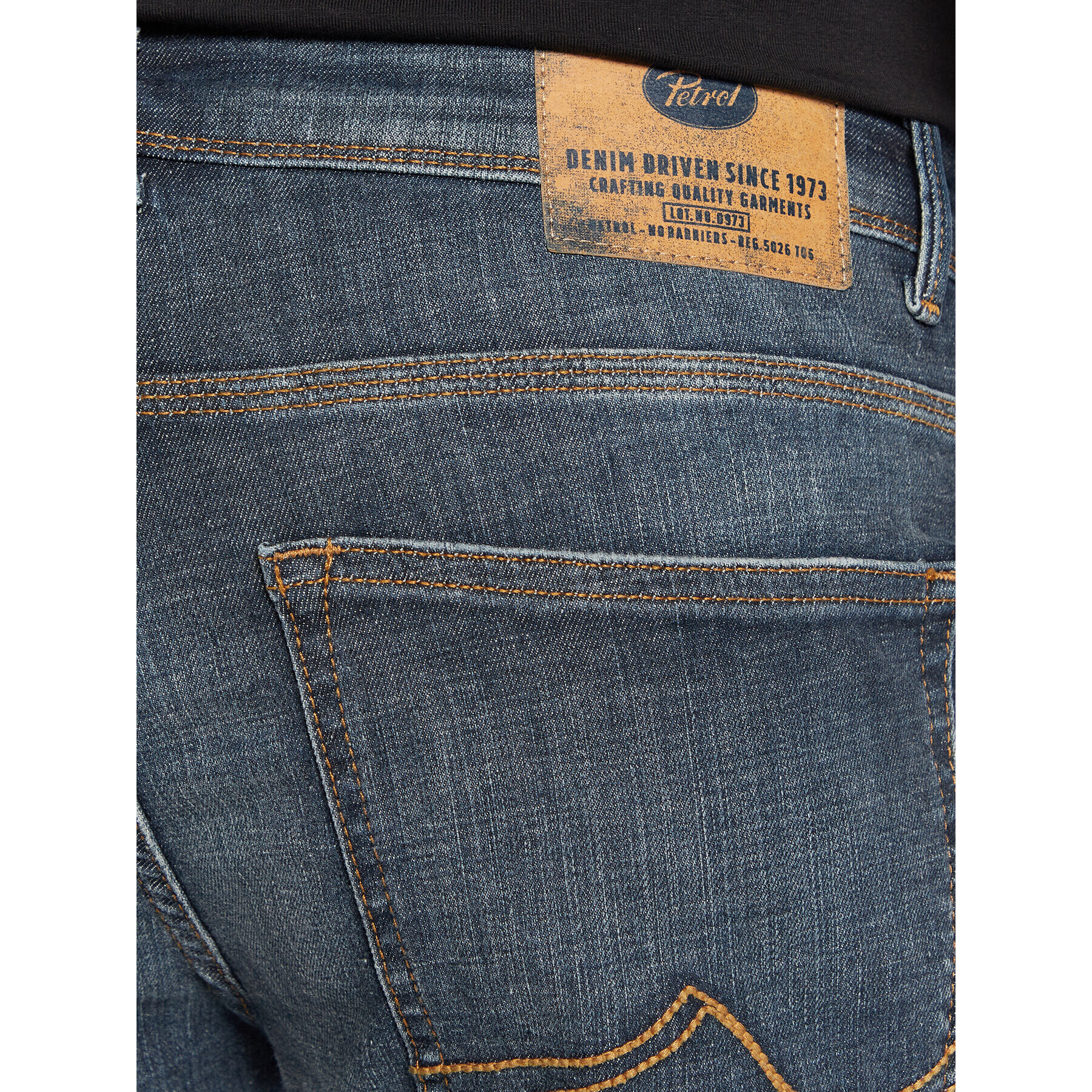 Petrol Industries Jeans hlače Seaham M-3020-DNM003 Mornarsko modra Slim Fit - Pepit.si