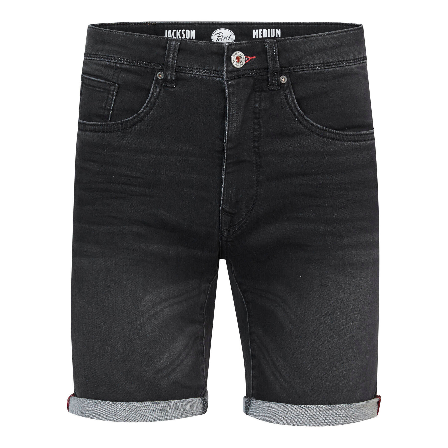 Petrol Industries Jeans kratke hlače M-1030-SHO001 Črna Regular Fit - Pepit.si