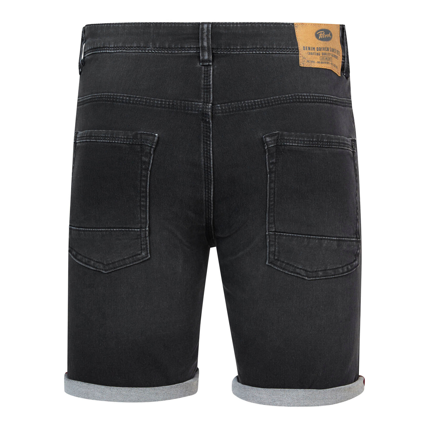 Petrol Industries Jeans kratke hlače M-1030-SHO001 Črna Regular Fit - Pepit.si