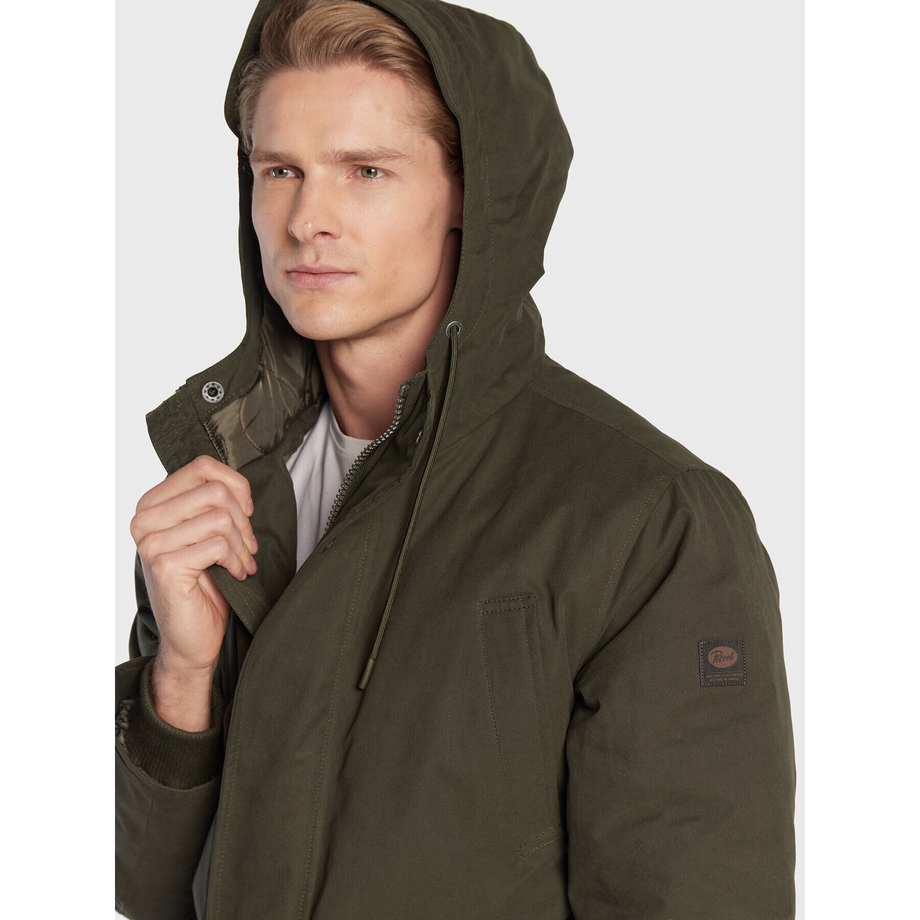 Petrol Industries Parka M-3020-JAC117 Khaki Regular Fit - Pepit.si