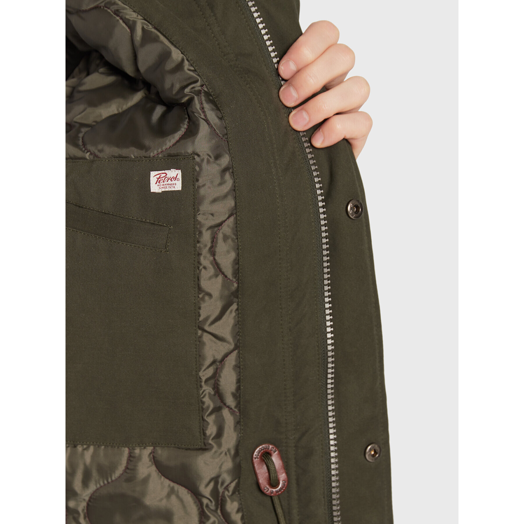 Petrol Industries Parka M-3020-JAC117 Khaki Regular Fit - Pepit.si