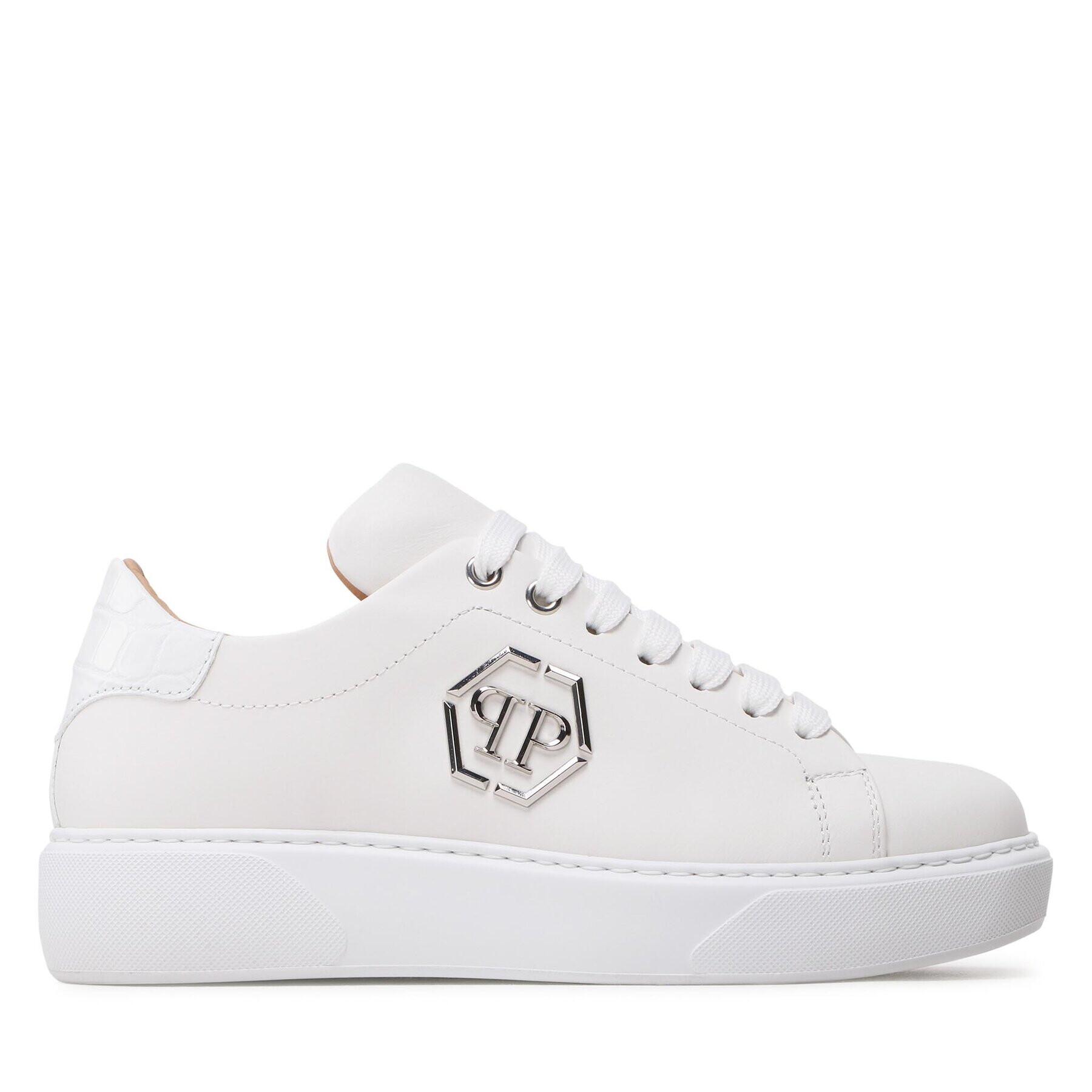 PHILIPP PLEIN Superge Hexagon SACS WSC2649 PLE075N Bela - Pepit.si