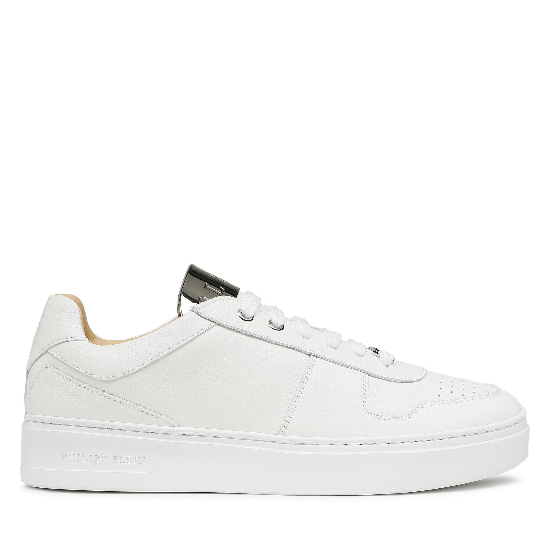 PHILIPP PLEIN Superge Lo-Top Sneaker AABS MSC3715 PLE010N Bela - Pepit.si