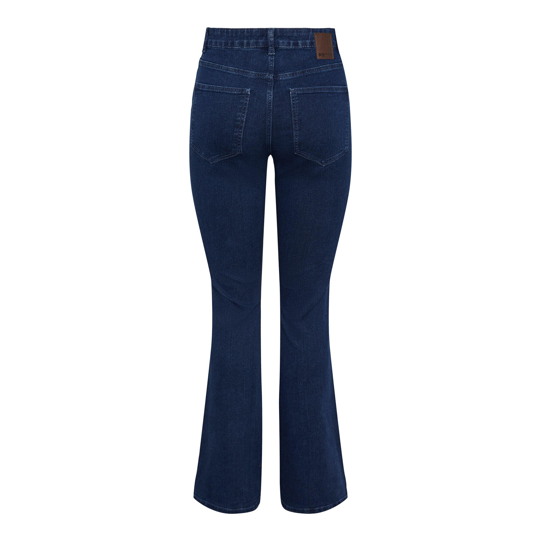 Pieces Jeans hlače 17127256 Mornarsko modra Flared Fit - Pepit.si