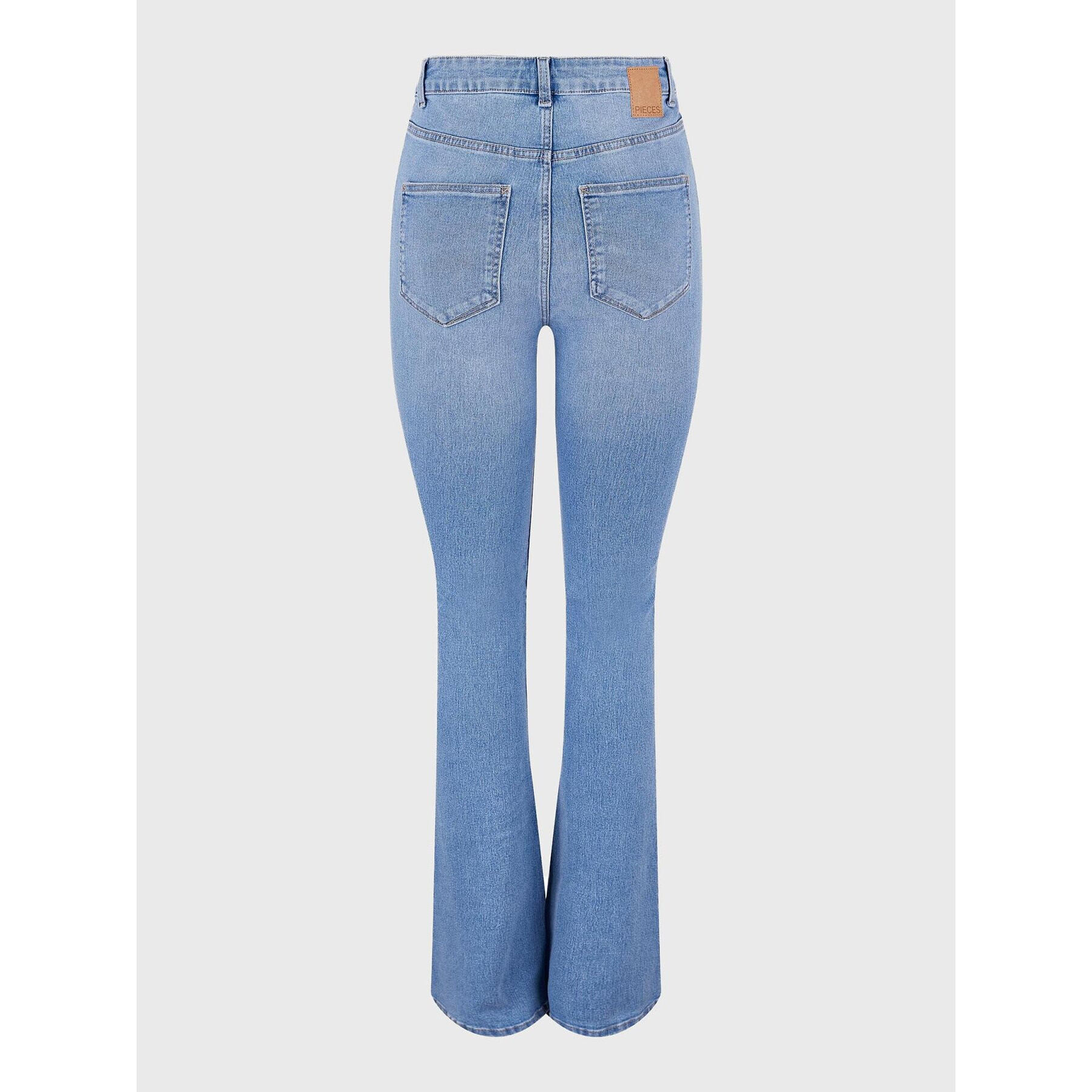 Pieces Jeans hlače Peggy 17123711 Modra Slim Fit - Pepit.si