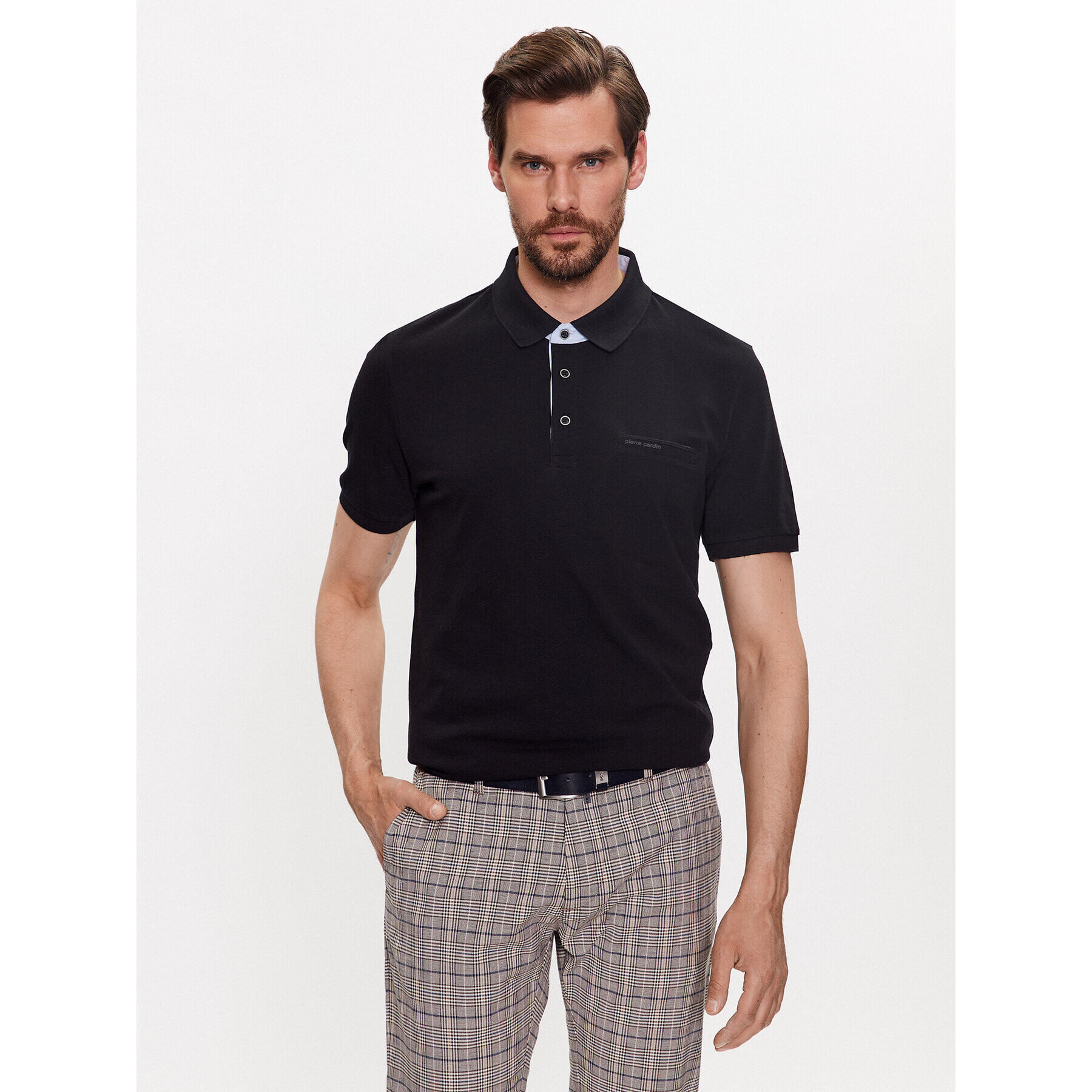 Pierre Cardin Polo majica 20504/000/2030 Črna Regular Fit - Pepit.si