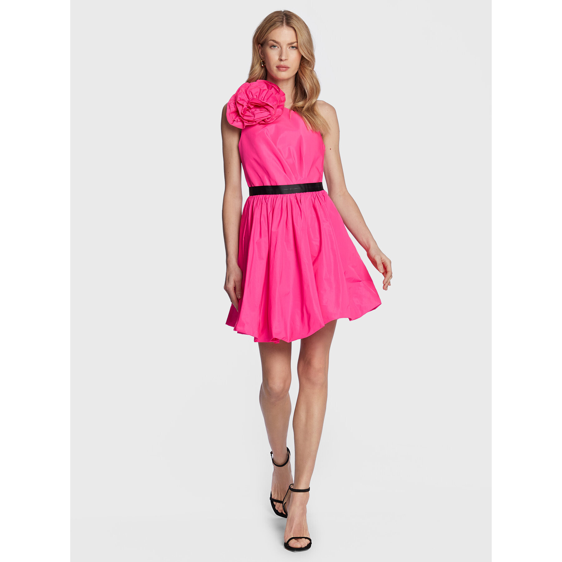 Pinko Cocktail obleka Cefalonia 100332 Y3LE Roza Regular Fit - Pepit.si