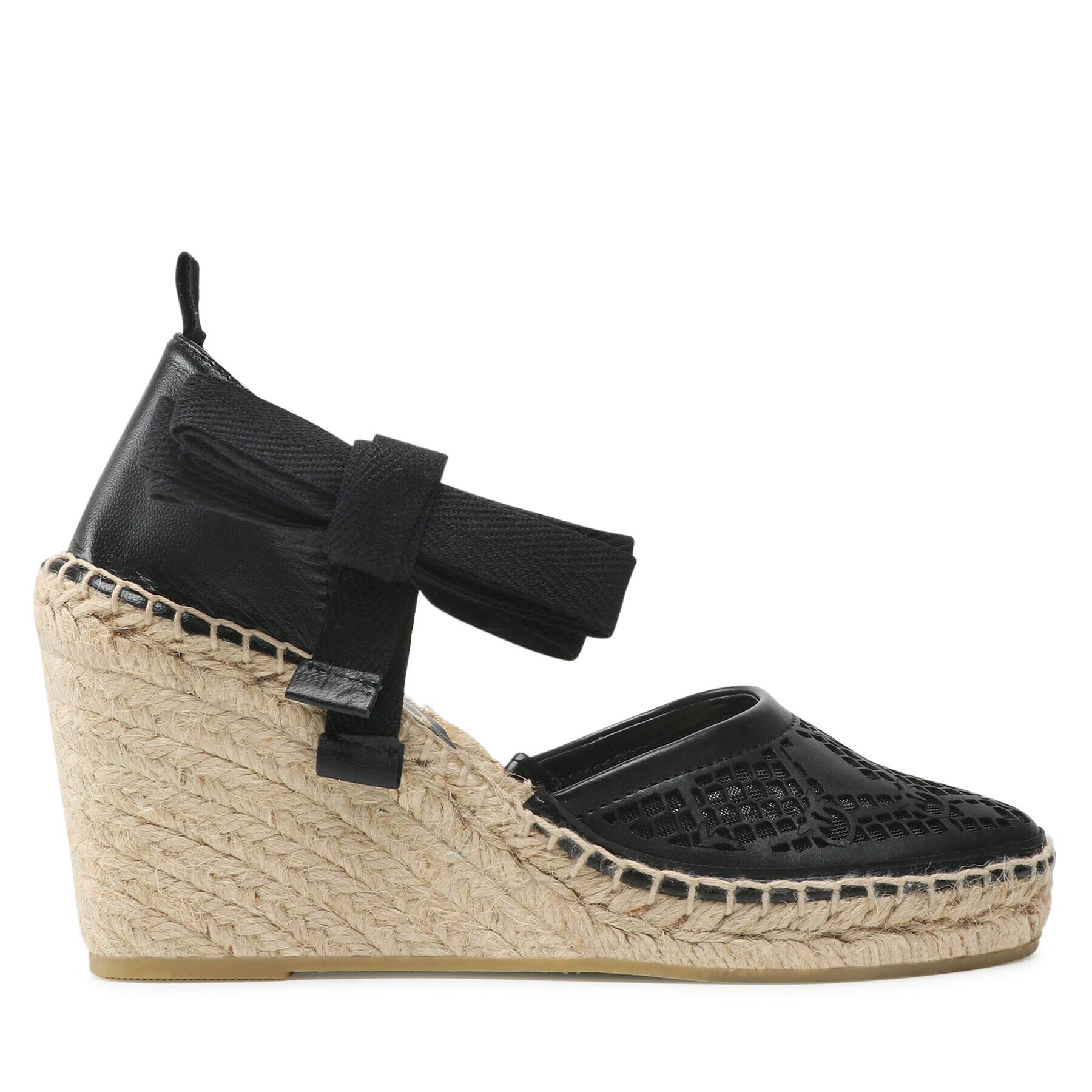 Pinko Espadrile Patty Sandalo PE 22 BLKS1 1H211A Y86A Črna - Pepit.si