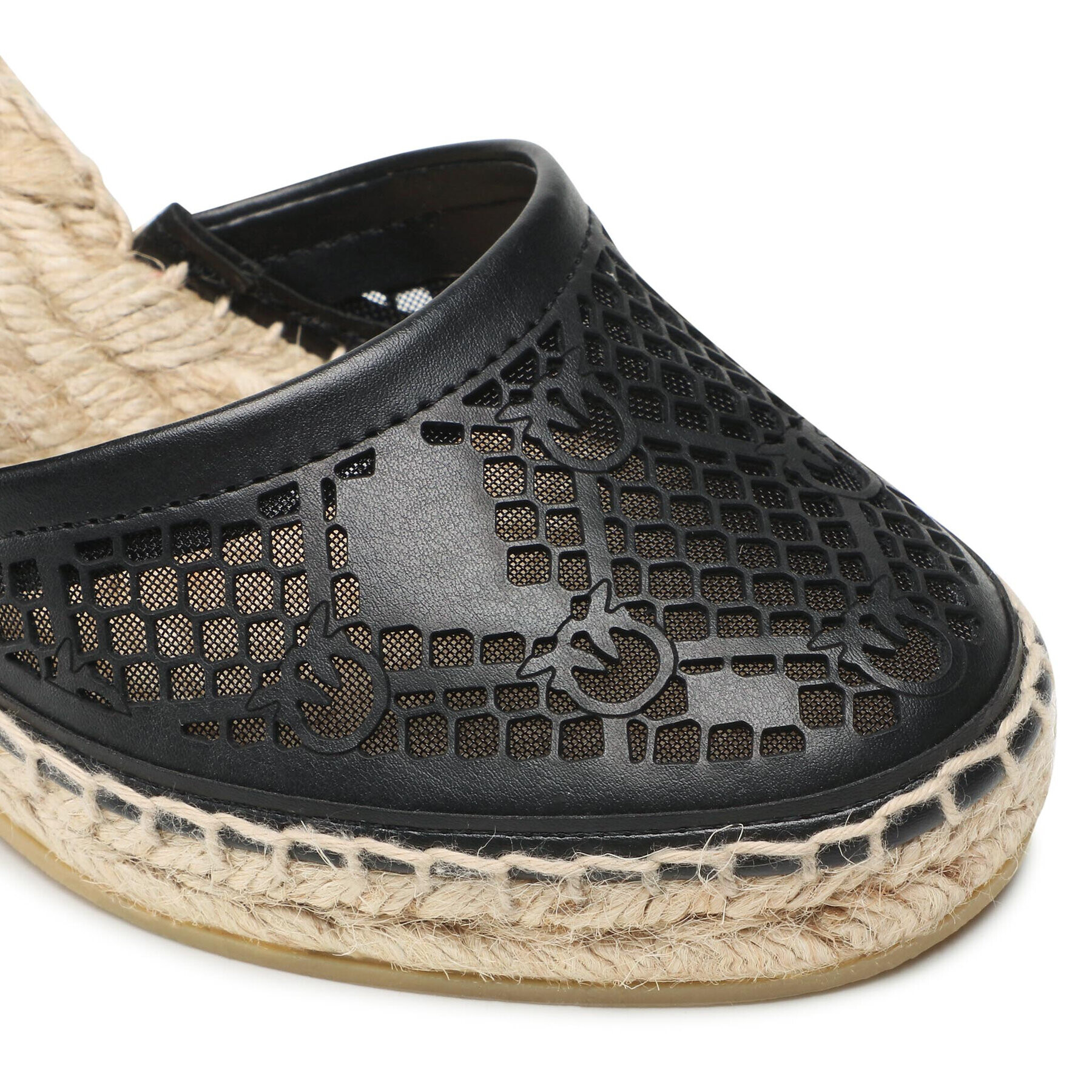 Pinko Espadrile Patty Sandalo PE 22 BLKS1 1H211A Y86A Črna - Pepit.si