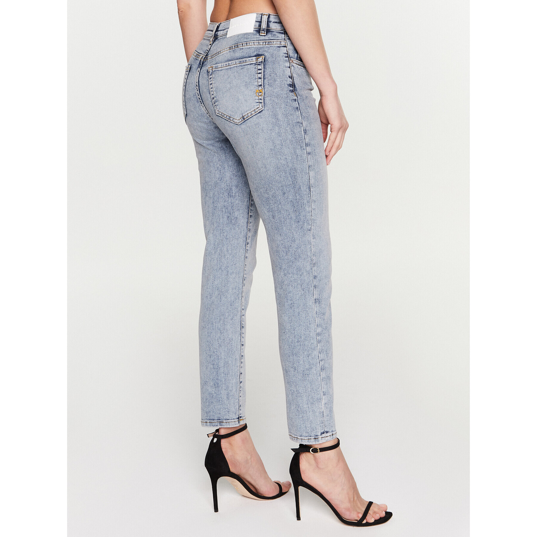 Pinko Jeans hlače Sabrina 100169 A0FW Modra Skinny Fit - Pepit.si