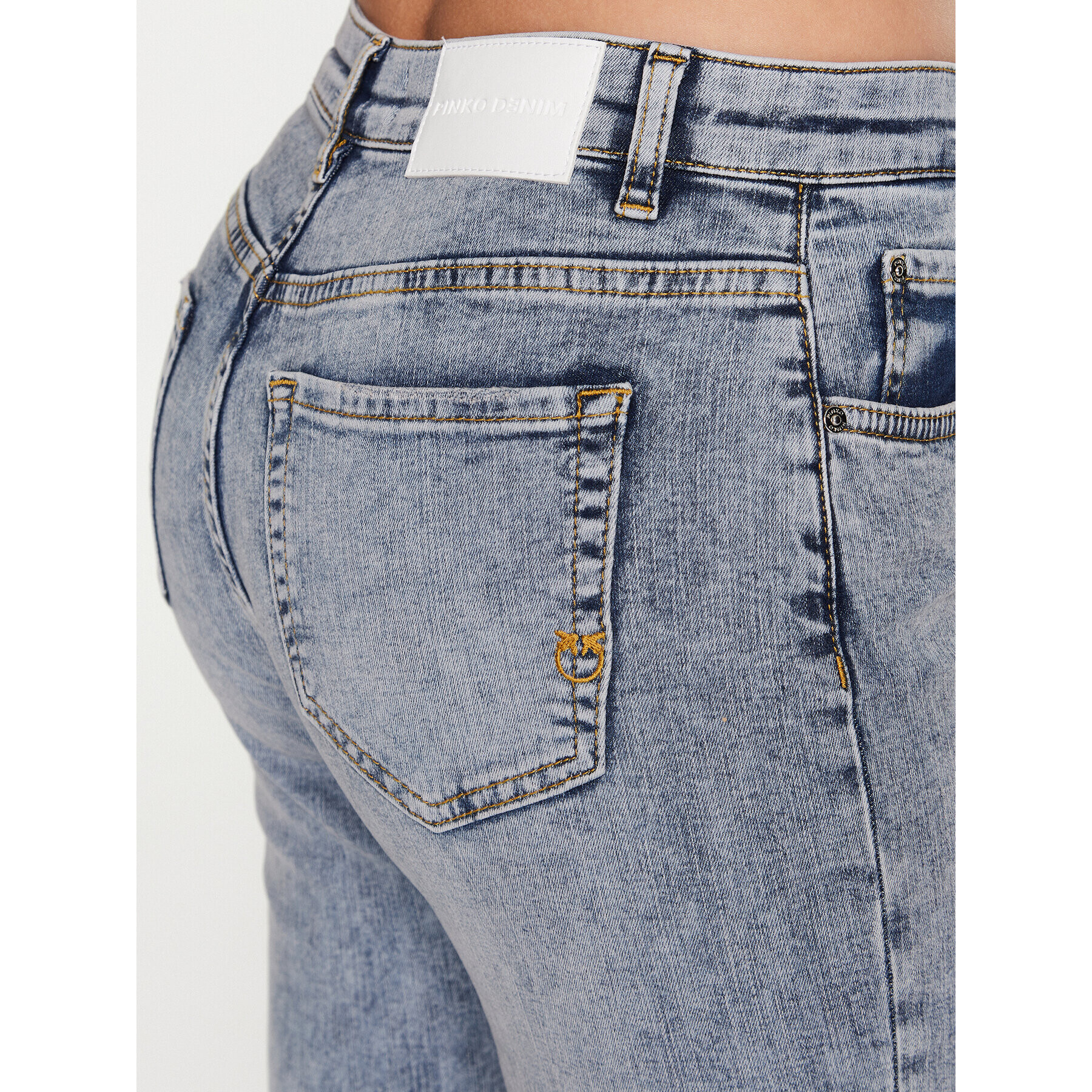 Pinko Jeans hlače Sabrina 100169 A0FW Modra Skinny Fit - Pepit.si