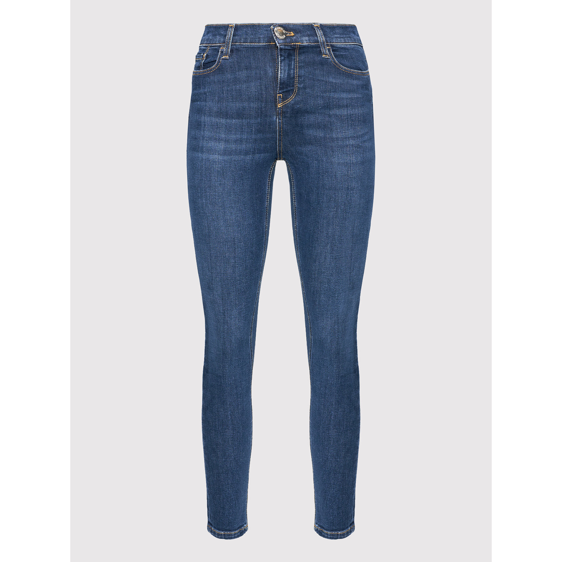 Pinko Jeans hlače Sabrina 1J10NV Y78M Mornarsko modra Skinny Fit - Pepit.si