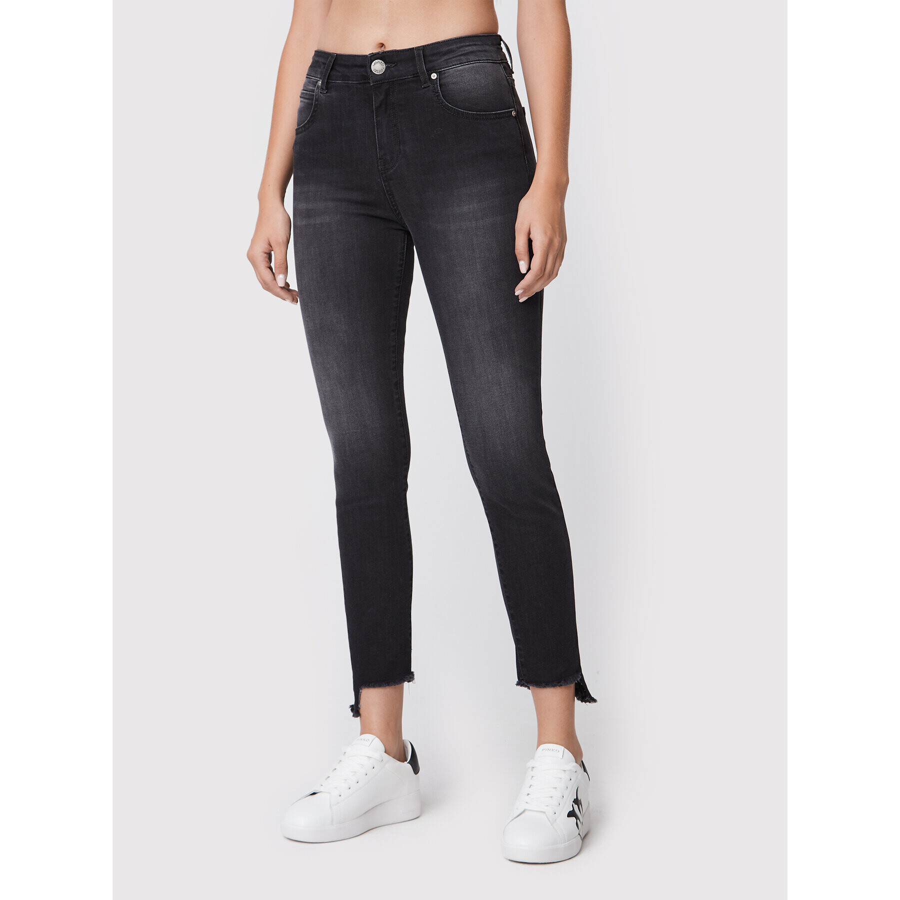 Pinko Jeans hlače Sabrina 1J10YQ Y78P Črna Skinny Fit - Pepit.si