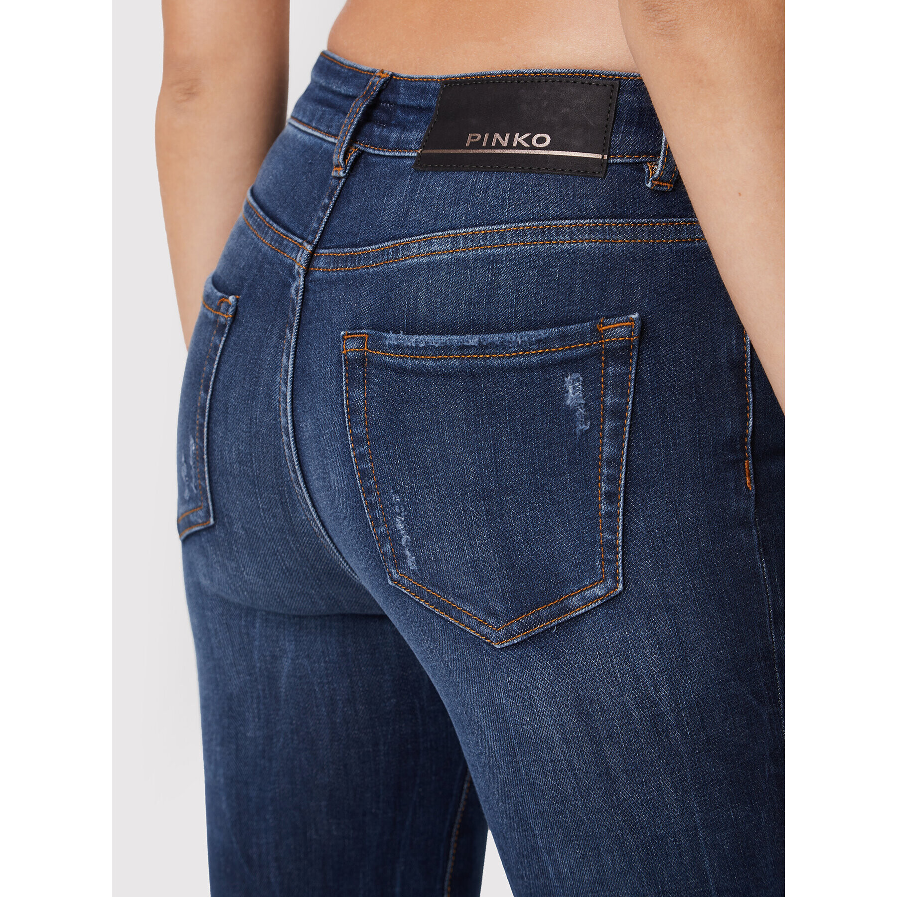 Pinko Jeans hlače Sabrina 1J10ZU Y78M Modra Skinny Fit - Pepit.si