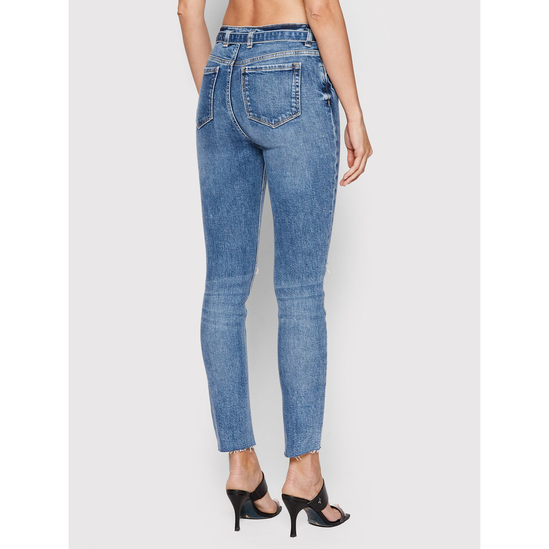 Pinko Jeans hlače Susan 27 1J10VW Y836 Modra Skinny Fit - Pepit.si