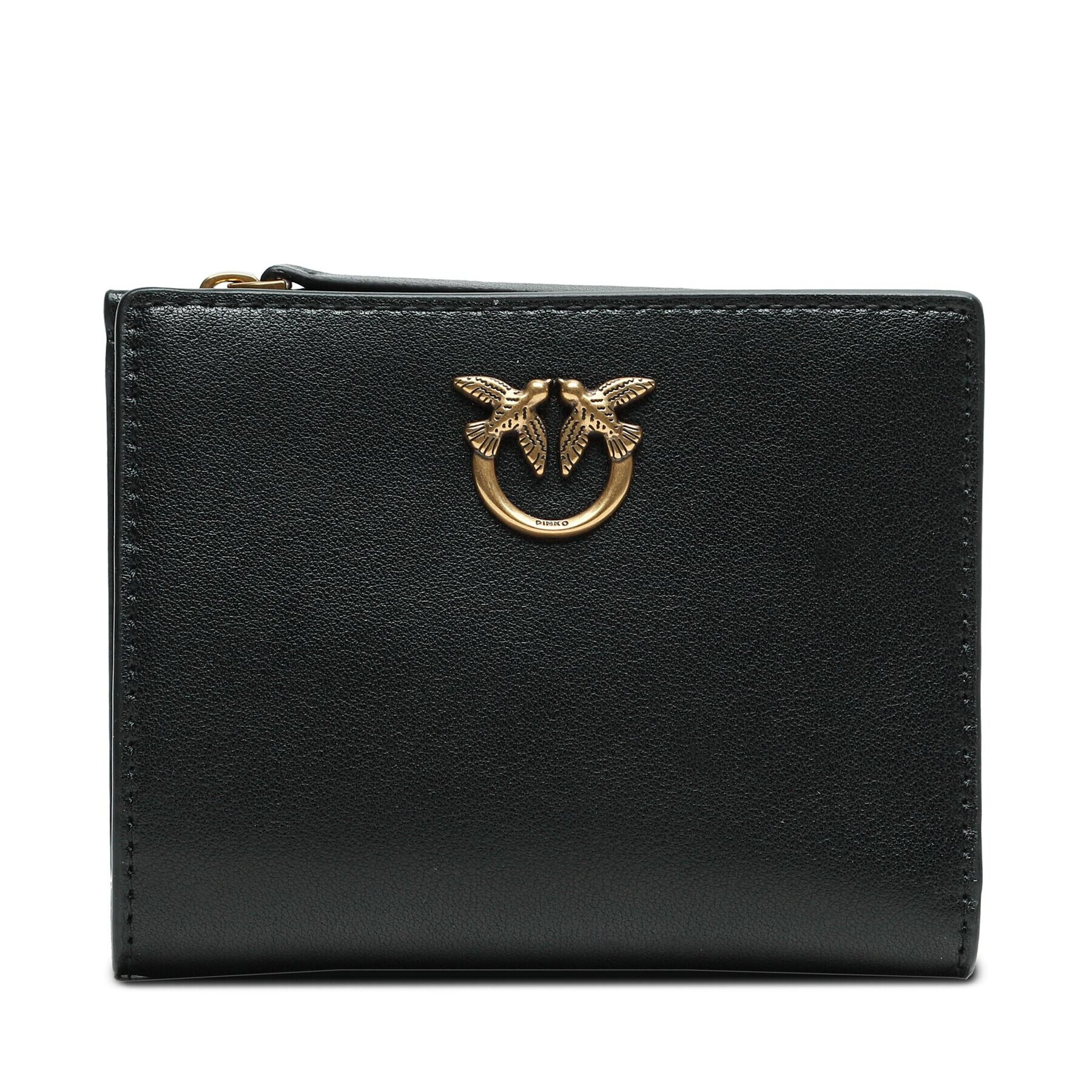 Pinko Majhna ženska denarnica Wallet Mini. AI 23-24 PCPL 101539 A0QO Črna - Pepit.si