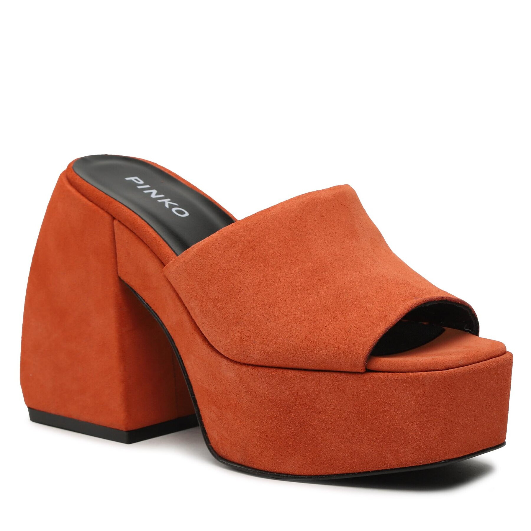 Pinko Natikači Margaux Wedge PE 23 BLKS1 100653 A0N8 Oranžna - Pepit.si