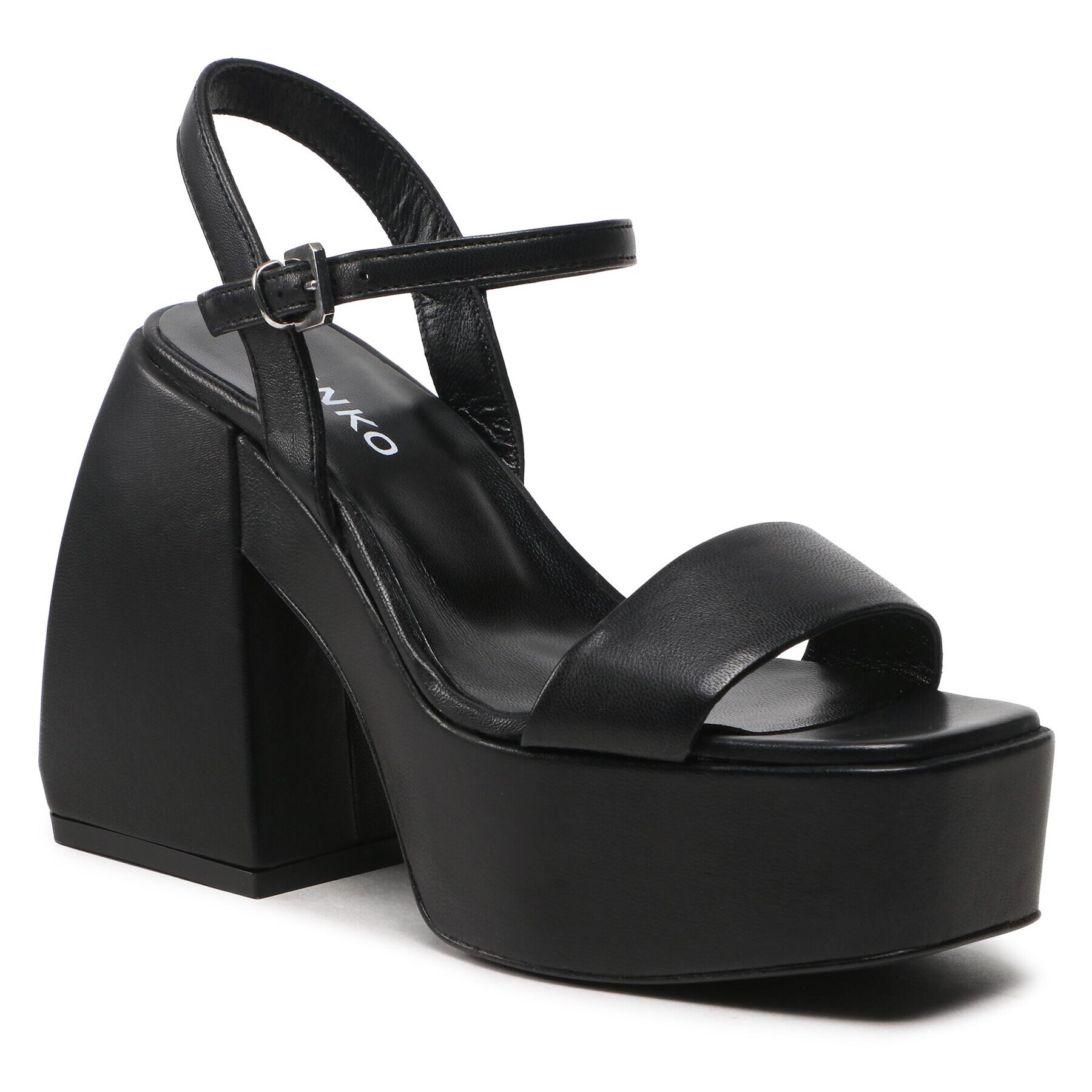 Pinko Sandali Fantine Wedge PE 23 BLKS1 100655 A0N9 Črna - Pepit.si