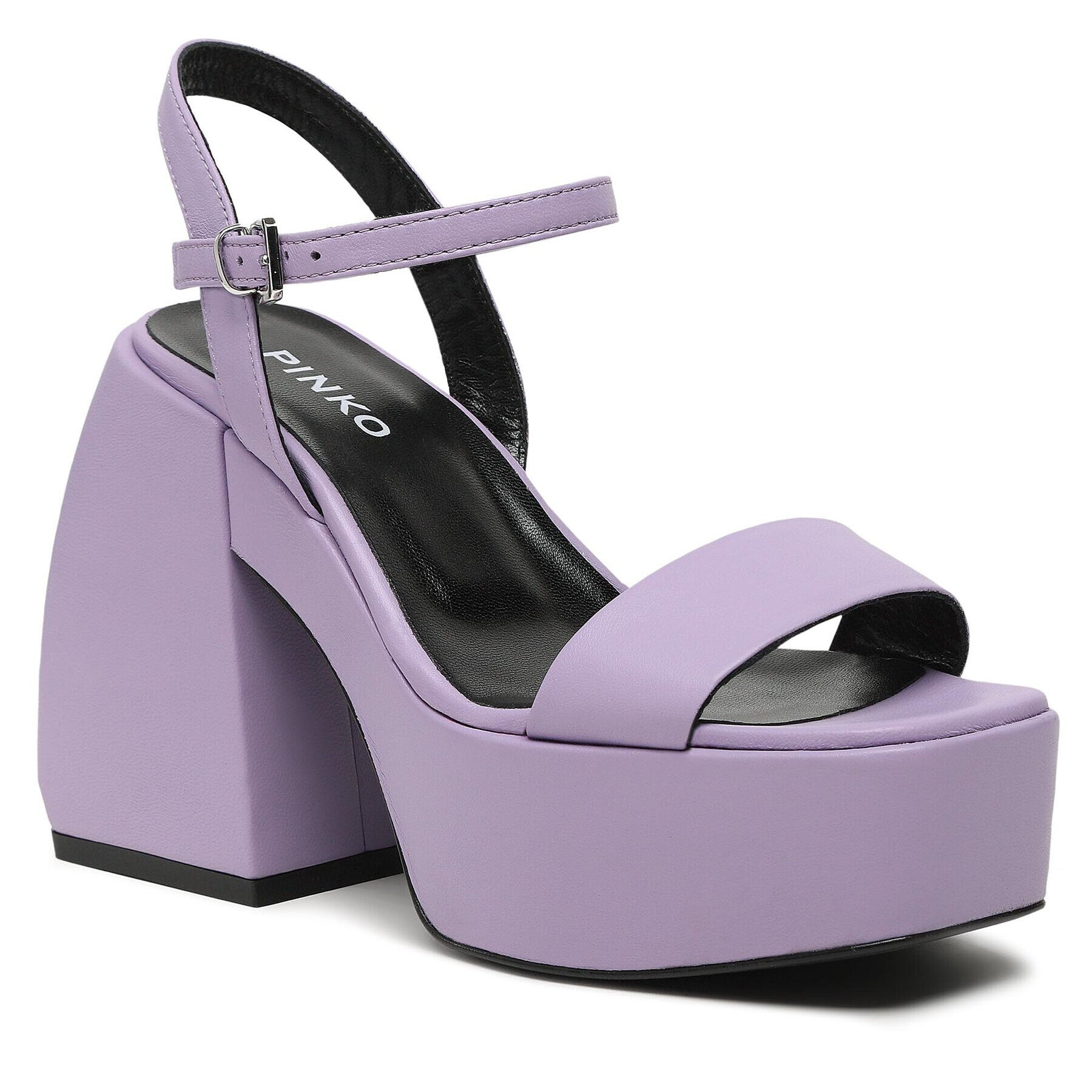 Pinko Sandali Fantine Wedge PE 23 BLKS1 100655 A0N9 Vijolična - Pepit.si