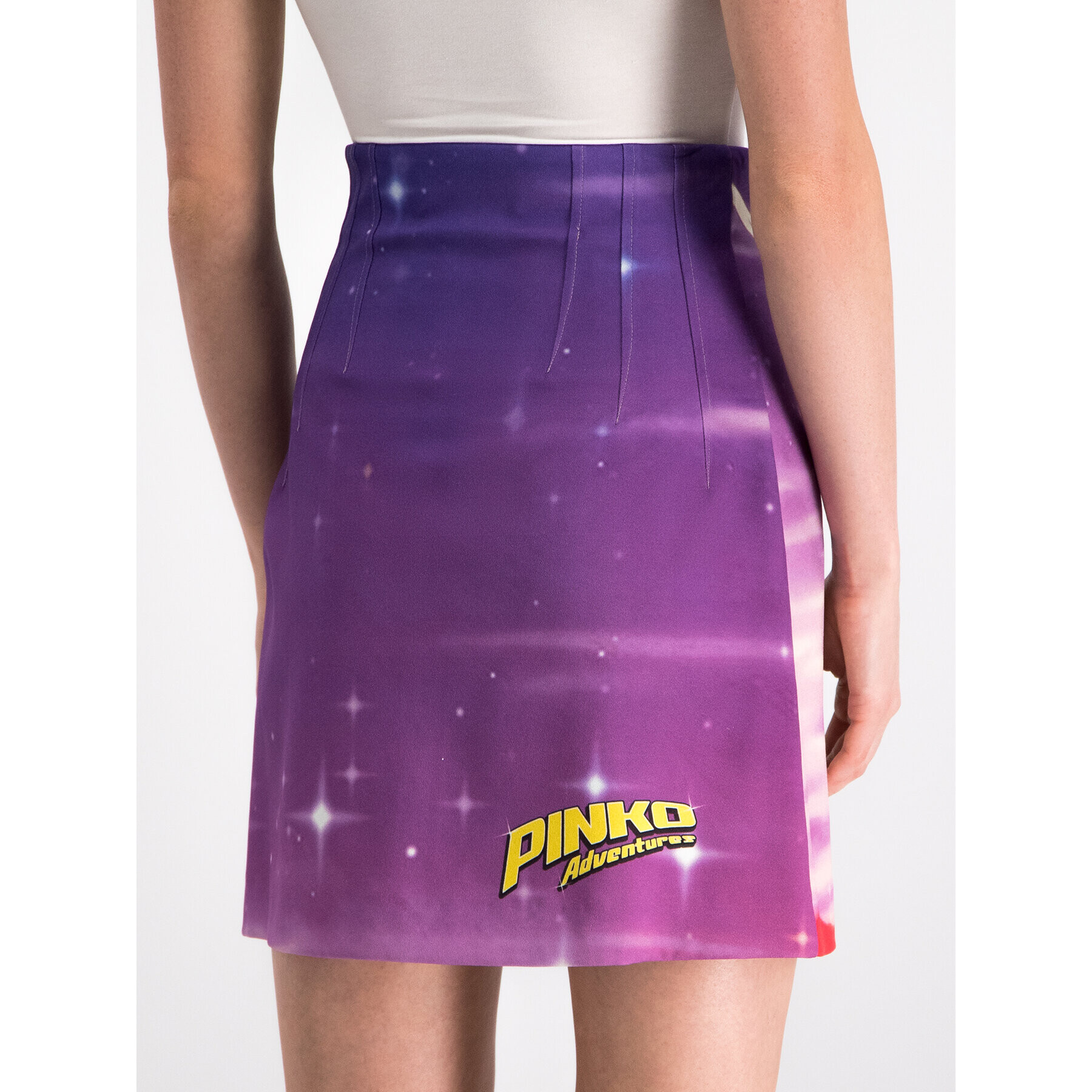 Pinko Trapezno krilo 20192 PBK2 1B144P 7811 Vijolična Slim Fit - Pepit.si