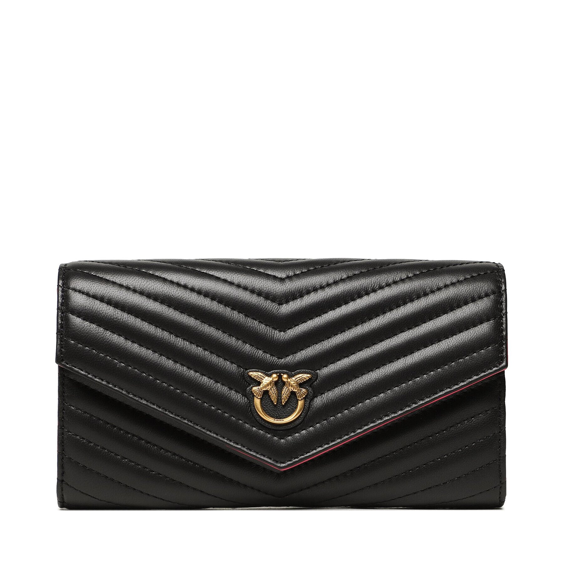 Pinko Velika ženska denarnica Compact Wallet L PE 23 PCPL 100882 A0GK Črna - Pepit.si