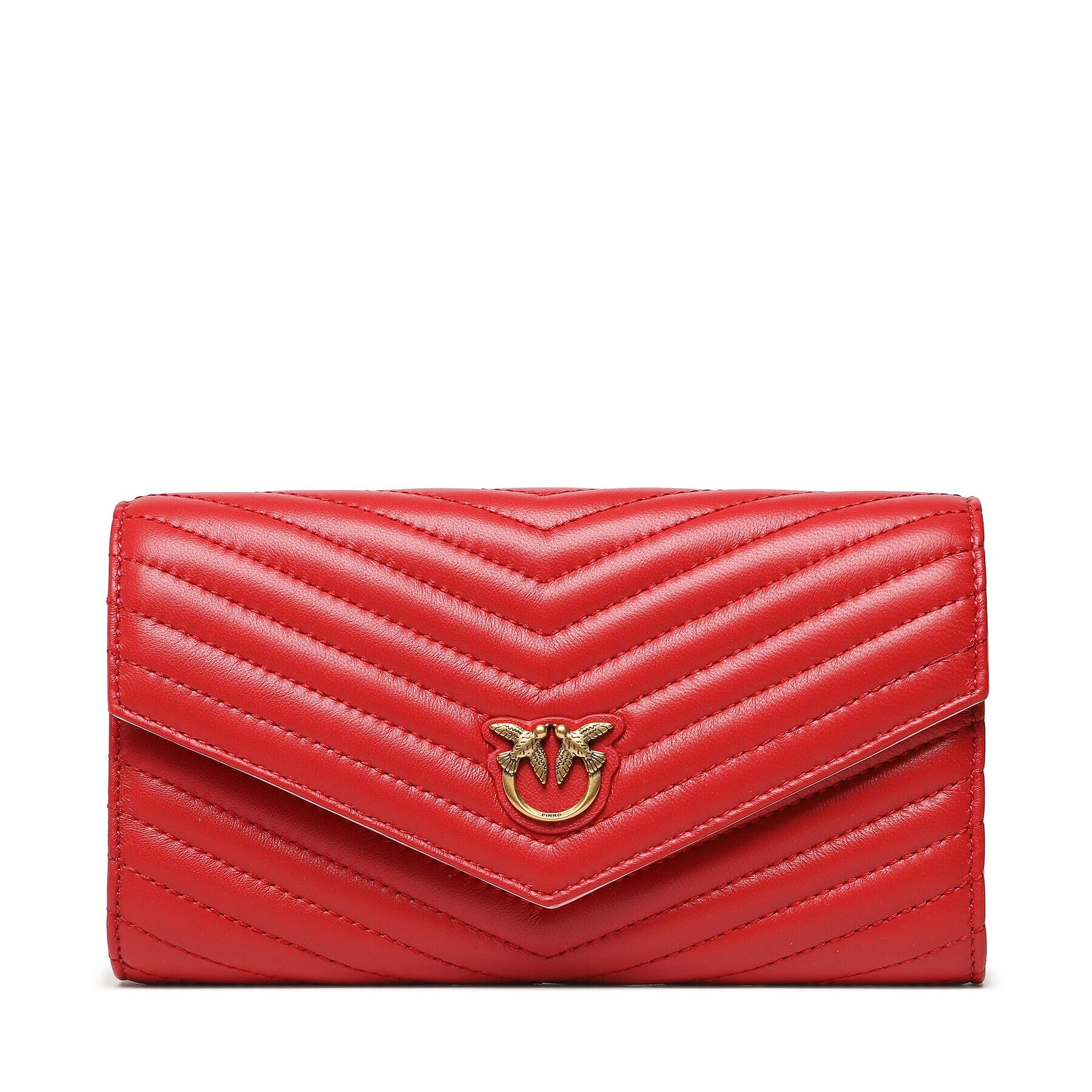 Pinko Velika ženska denarnica Compact Wallet L PE 23 PCPL 100882 A0GK Rdeča - Pepit.si