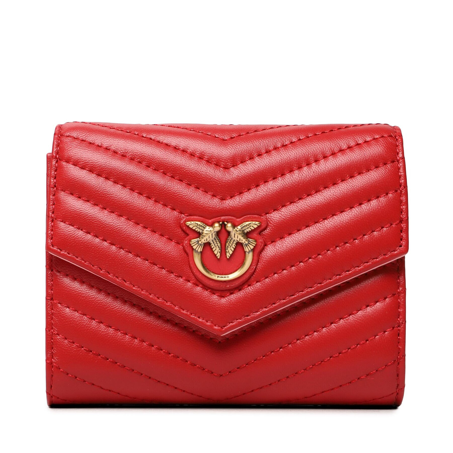 Pinko Velika ženska denarnica Compact Wallet M PE 23 PCPL 100881 A0GK Rdeča - Pepit.si