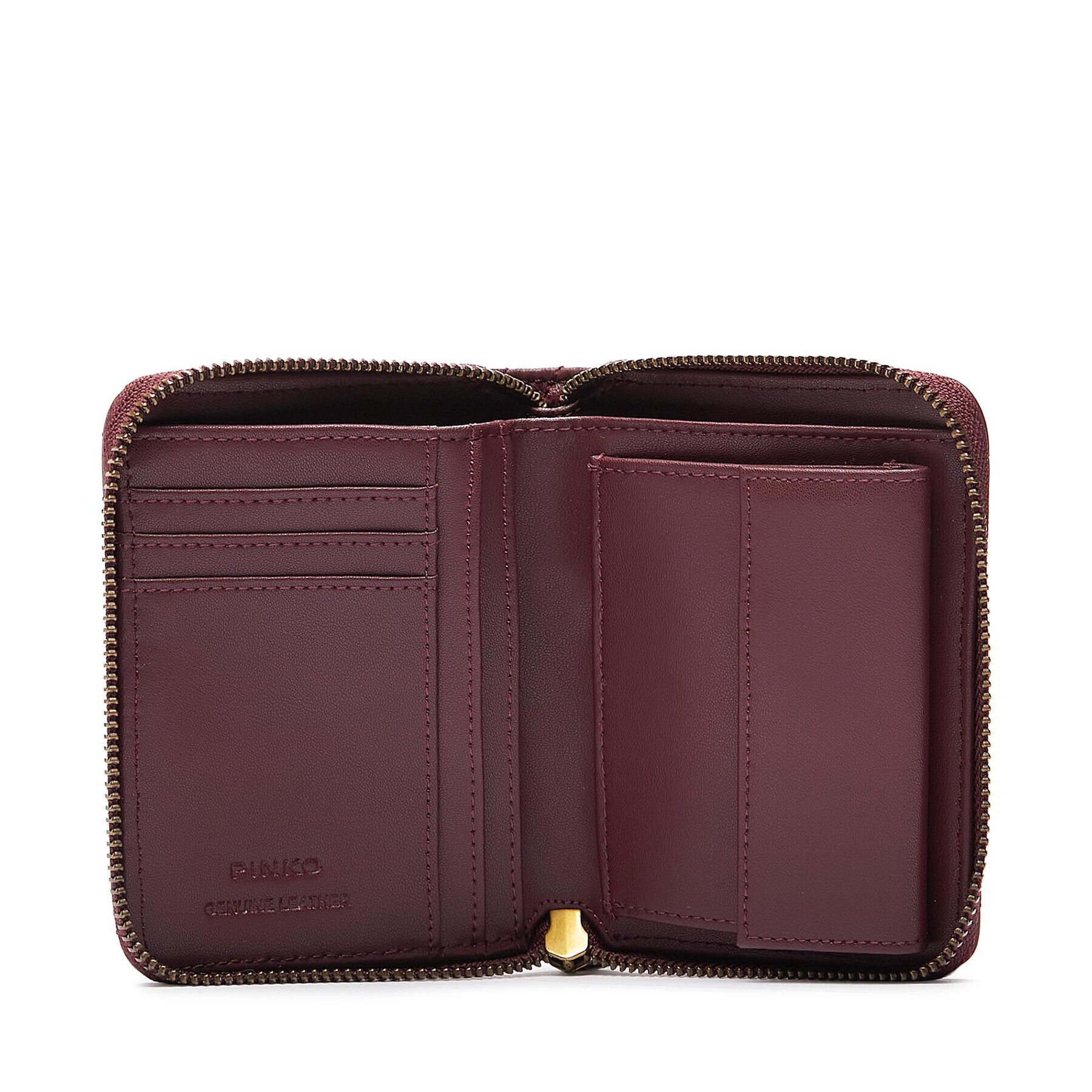 Pinko Velika ženska denarnica Taylor Zip Around AI 23-24 PCPL 100249 A0GK Bordo rdeča - Pepit.si