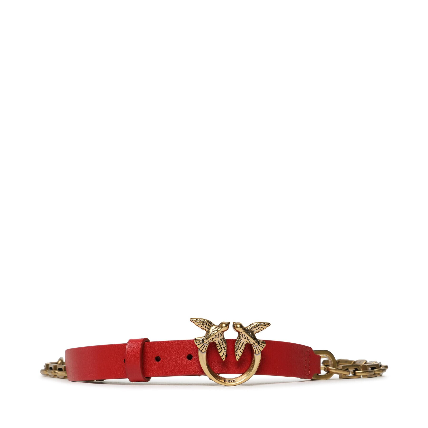 Pinko Ženski pas Love Day Chain H2 Belt PE 23 PLT01 100133 A0F1 Rdeča - Pepit.si