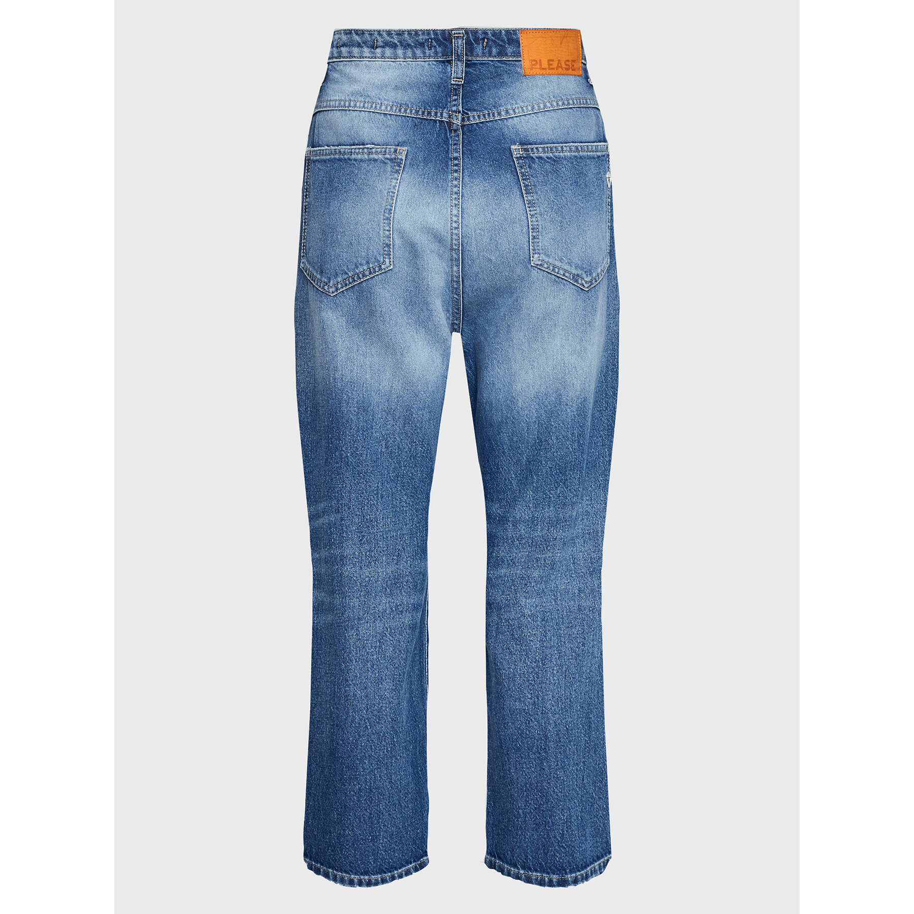 Please Jeans hlače P0U0AUDW5L Modra Mom Fit - Pepit.si