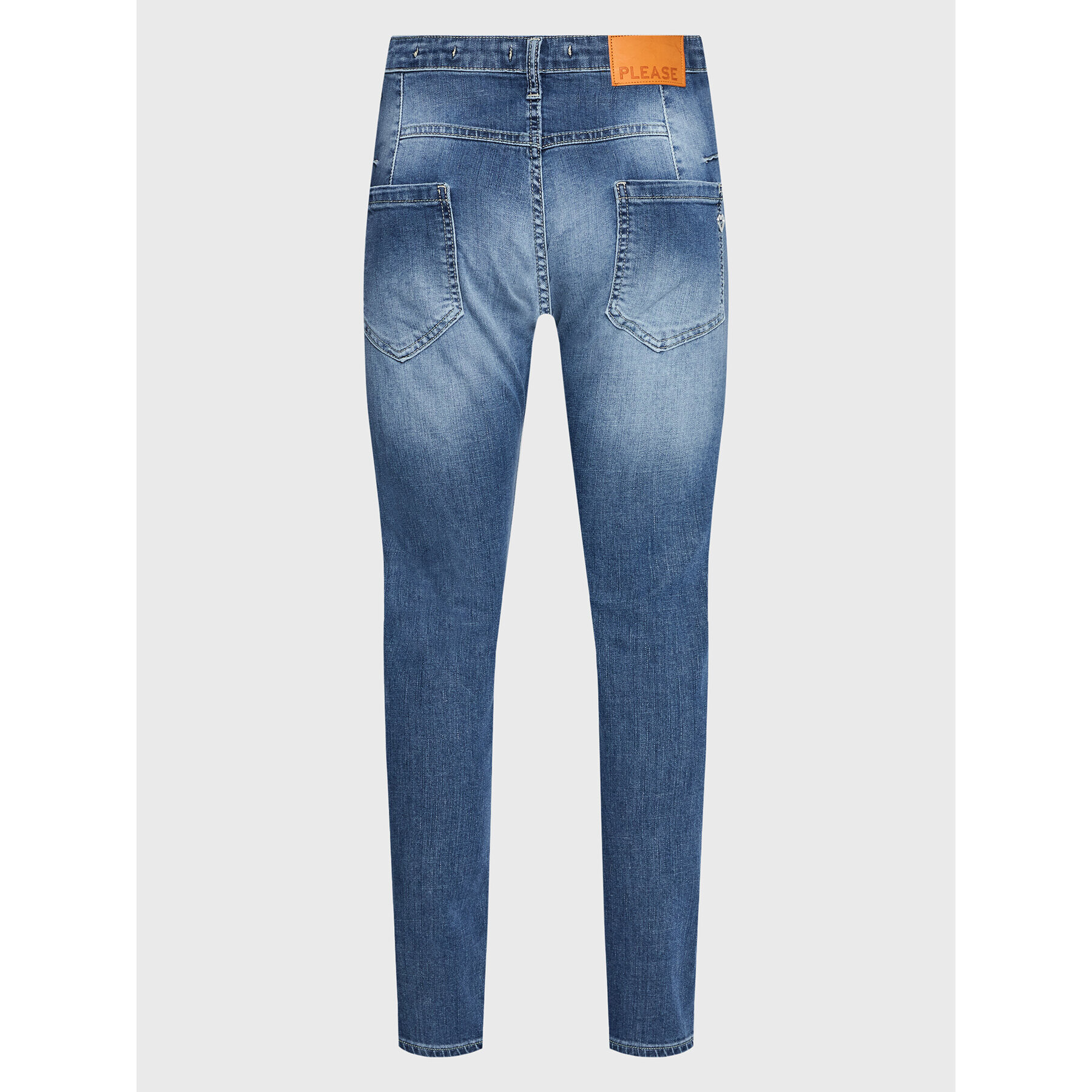 Please Jeans hlače P85ABQ2T78 Modra Skinny Fit - Pepit.si