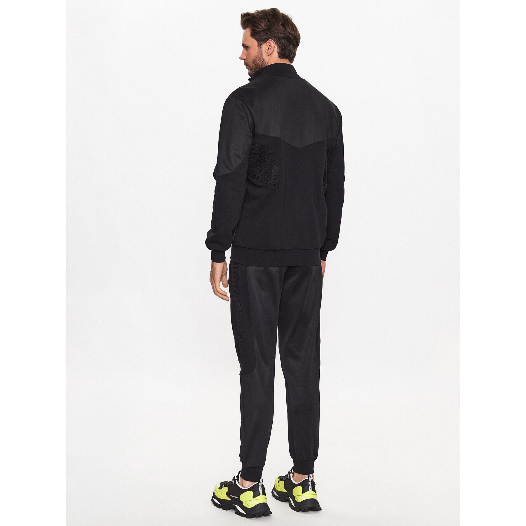 Plein Sport Trenirka SACC MJJ0496 STE003N Črna Regular Fit - Pepit.si