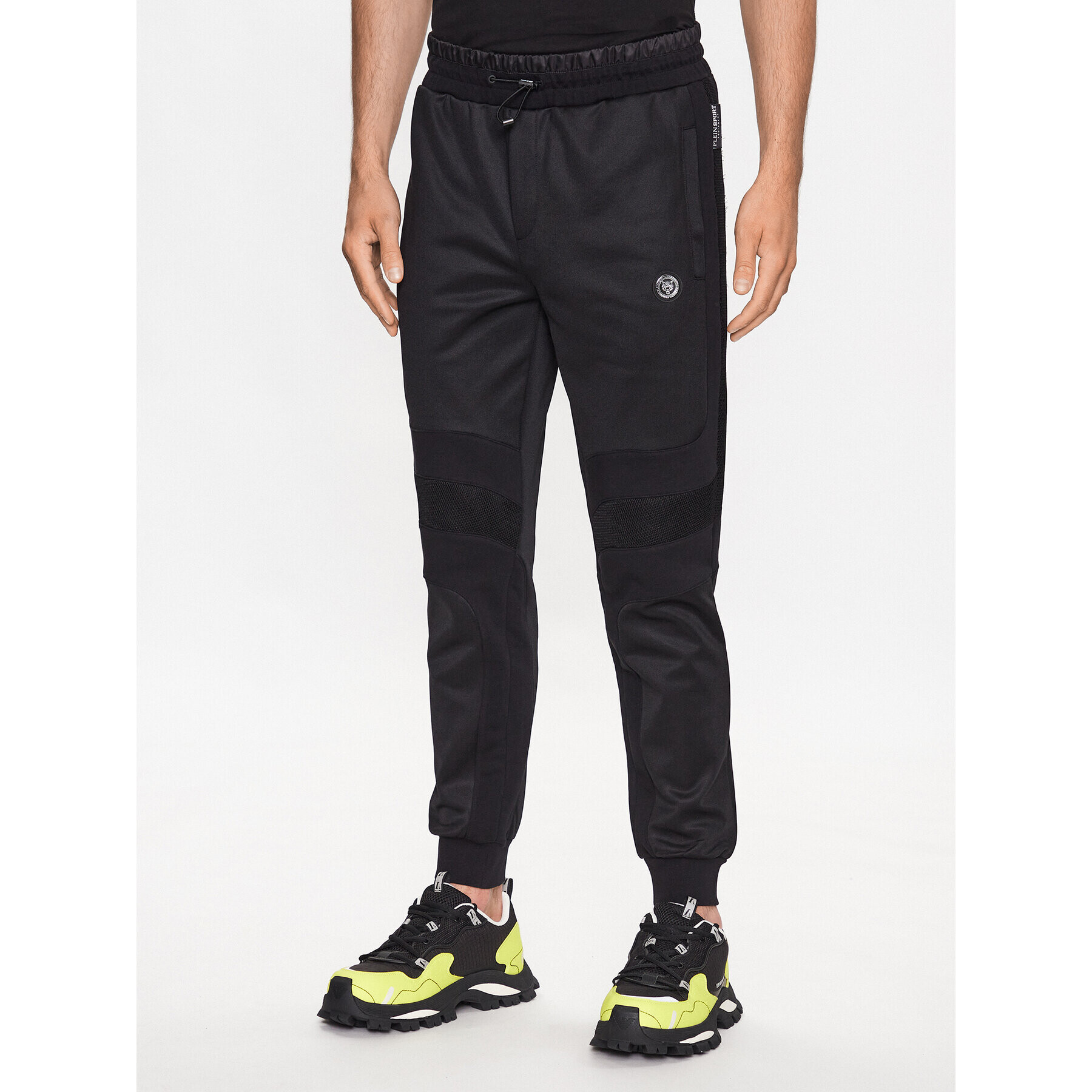 Plein Sport Trenirka SACC MJJ0496 STE003N Črna Regular Fit - Pepit.si