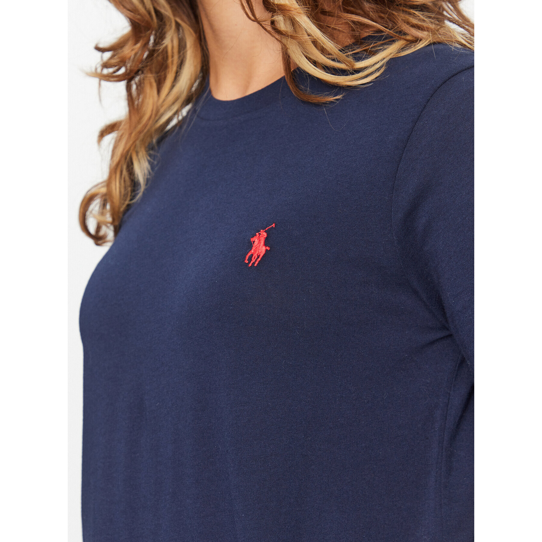 Polo Ralph Lauren Bluza 211898699002 Mornarsko modra Regular Fit - Pepit.si