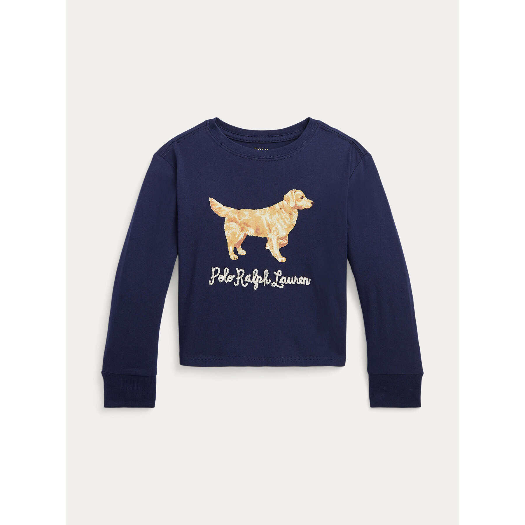 Polo Ralph Lauren Bluza Ls Dog Tee 312916817001 Mornarsko modra Regular Fit - Pepit.si