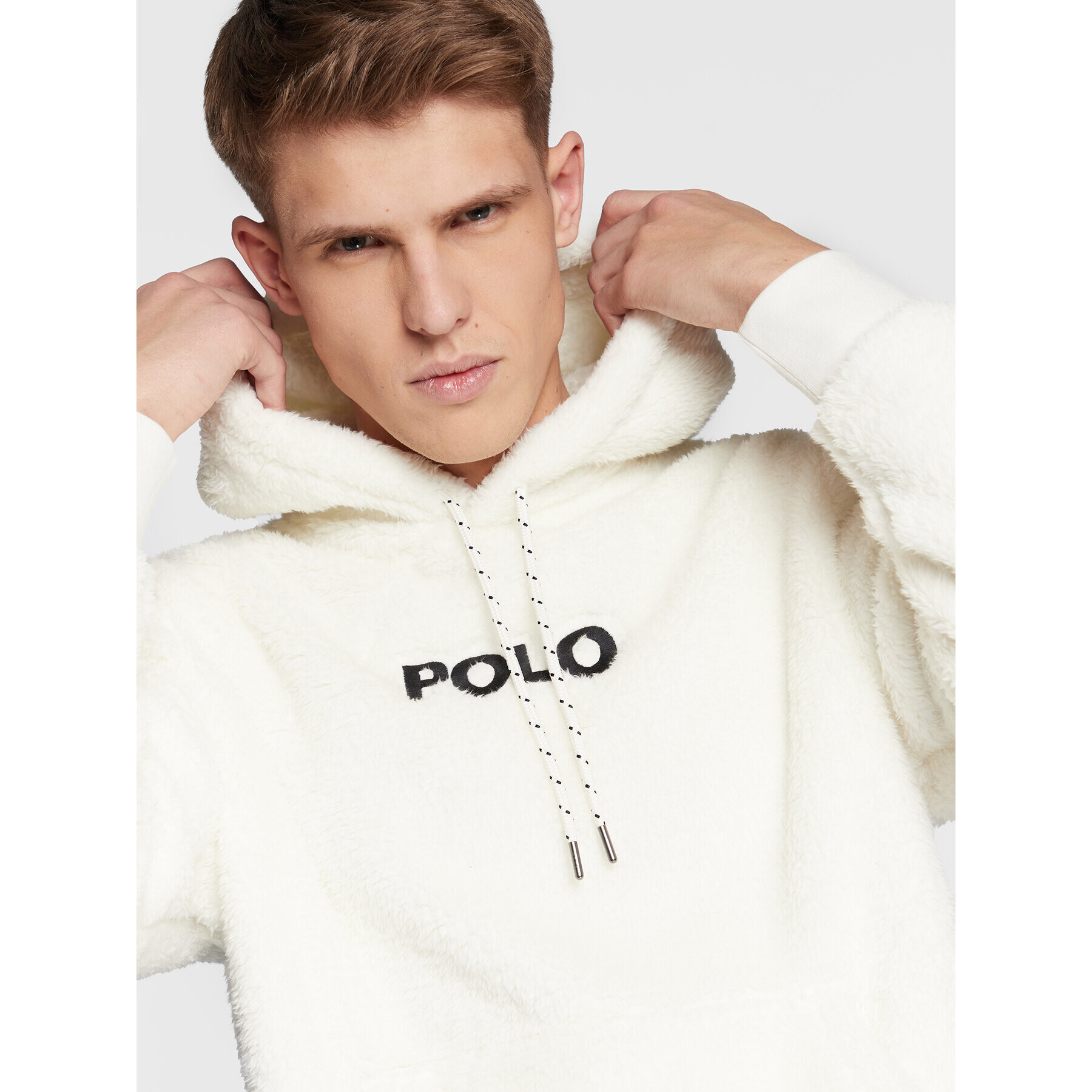 Polo Ralph Lauren Flis 710881757002 Écru Regular Fit - Pepit.si