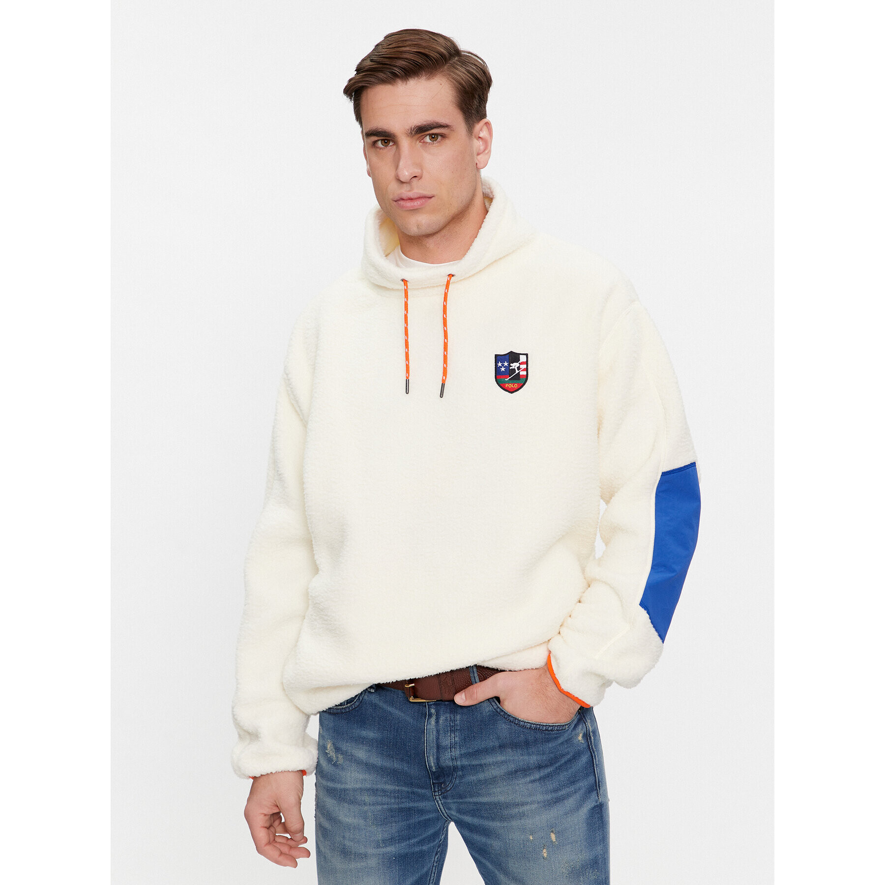 Polo Ralph Lauren Flis 710920250001 Écru Regular Fit - Pepit.si