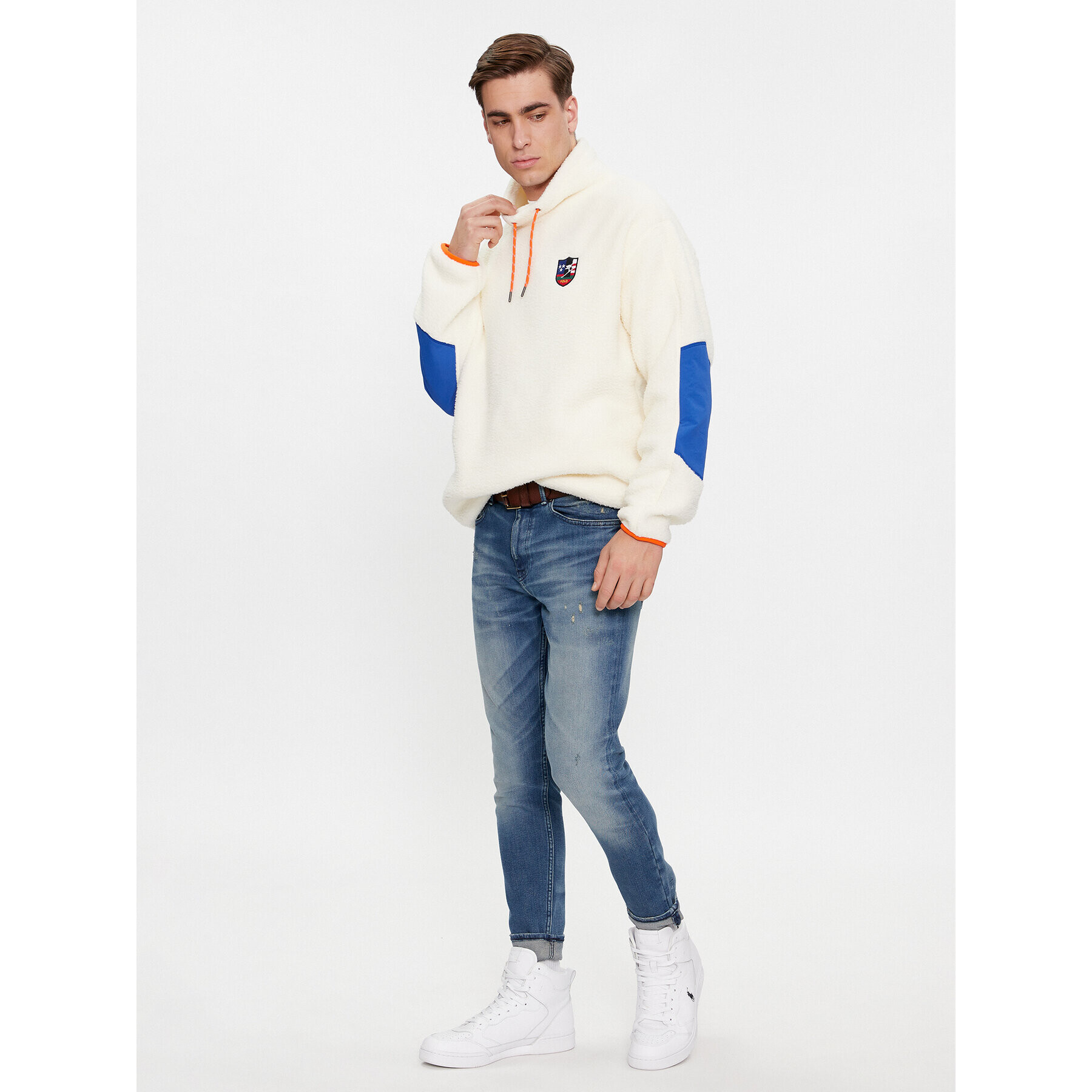 Polo Ralph Lauren Flis 710920250001 Écru Regular Fit - Pepit.si