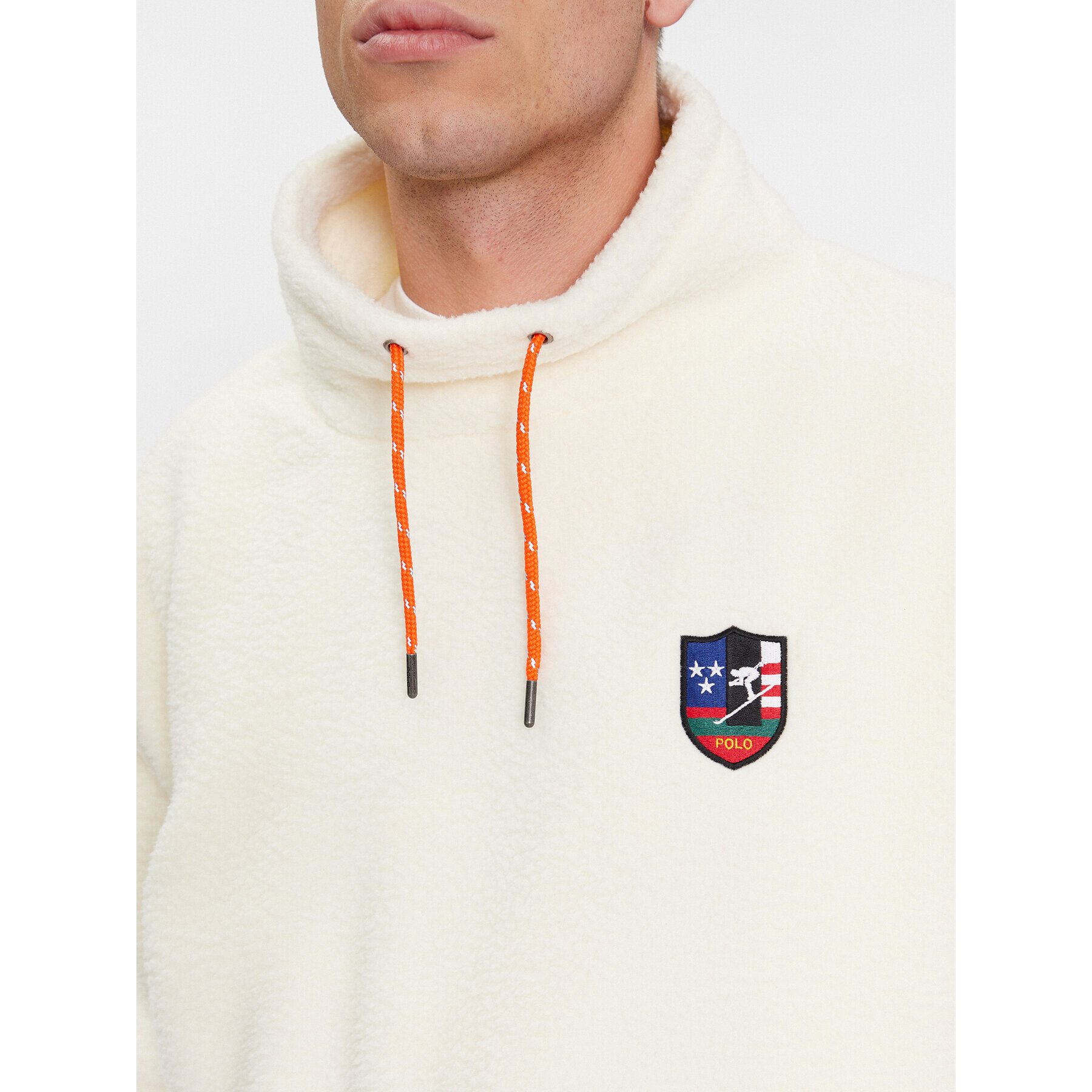 Polo Ralph Lauren Flis 710920250001 Écru Regular Fit - Pepit.si