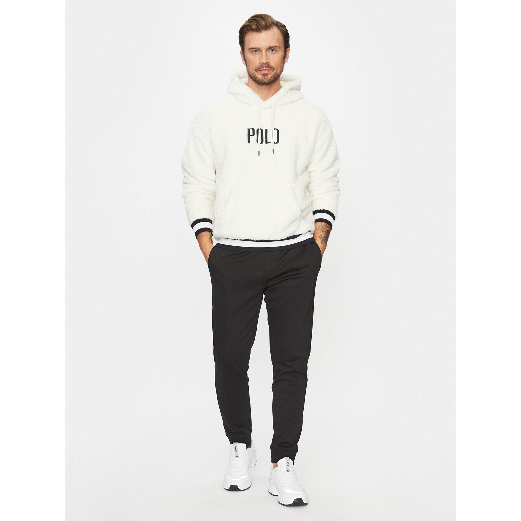 Polo Ralph Lauren Flis 710920251001 Écru Regular Fit - Pepit.si